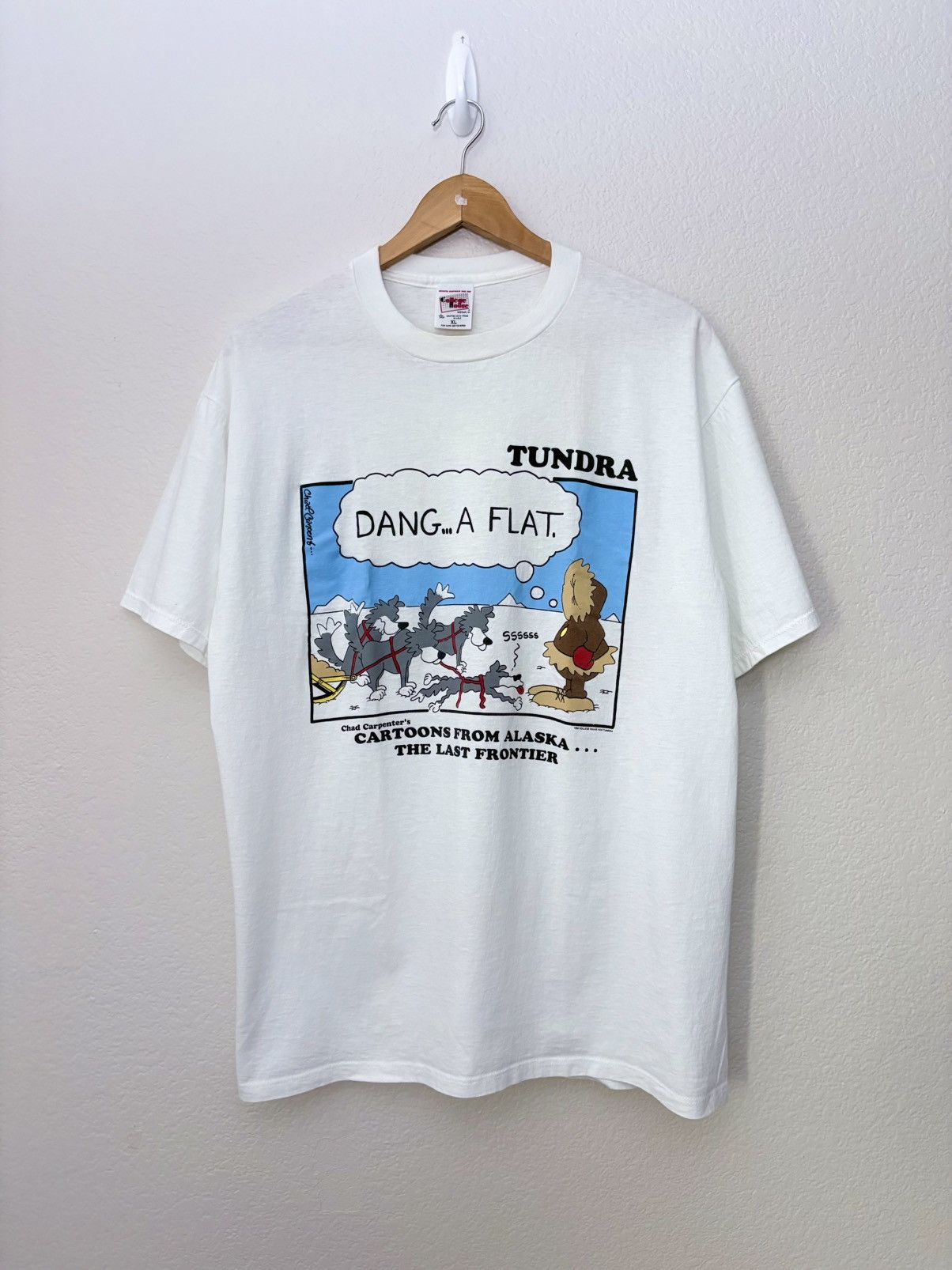 Vintage Vintage Parody Funny Cartoon Tee Alaska Dang A Flat Size US XL / EU 56 / 4 - 1 Thumbnail