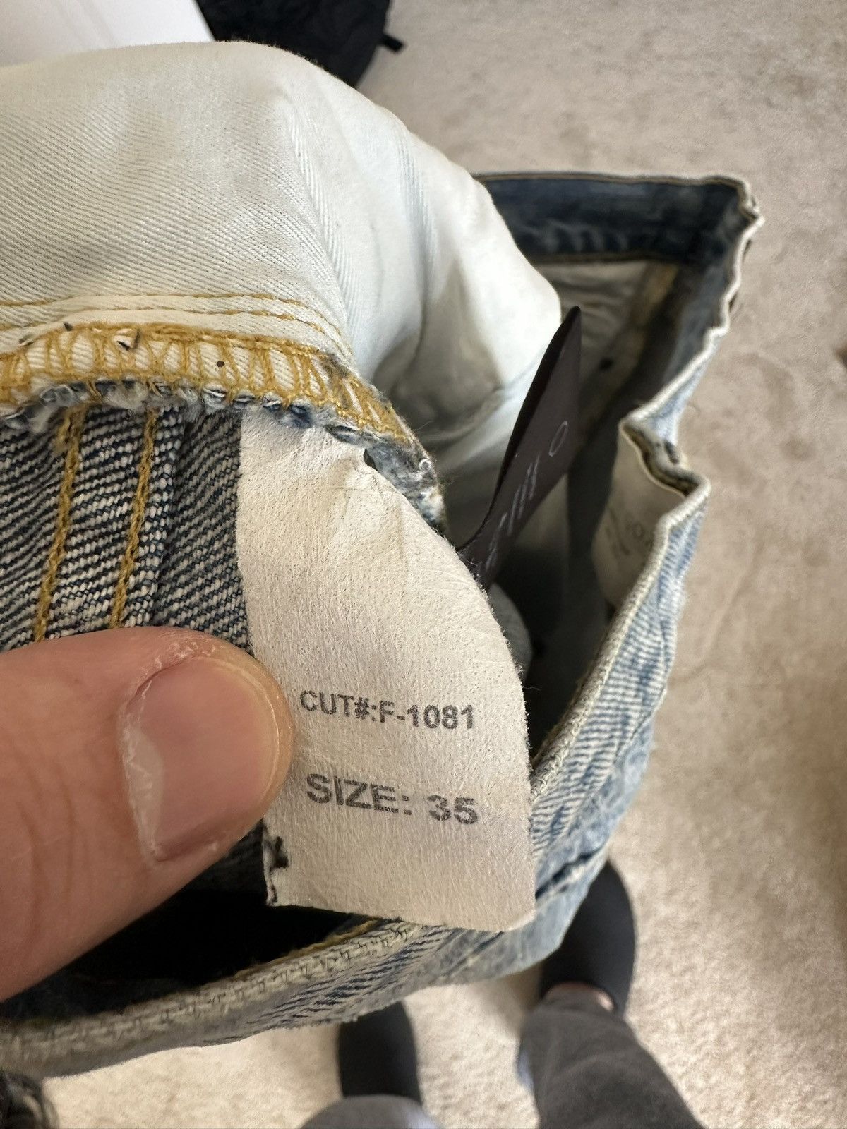 Fear of God Fourth Collection Second Batch Indigo Jeans Size US 35 - 12 Thumbnail