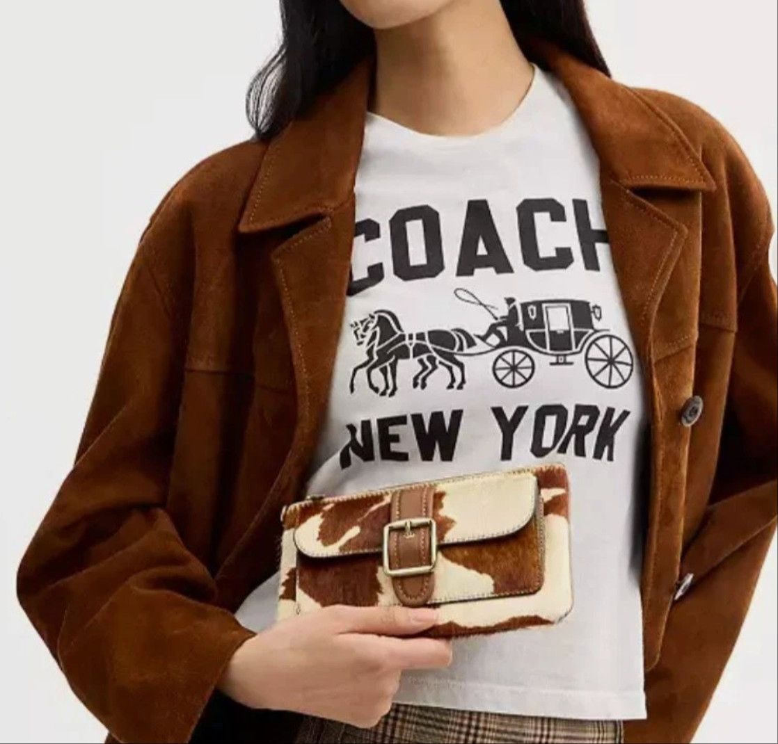 Coach Ashton Wristlet in Haircalf Cow Print CDY07 Size ONE SIZE - 9 Thumbnail