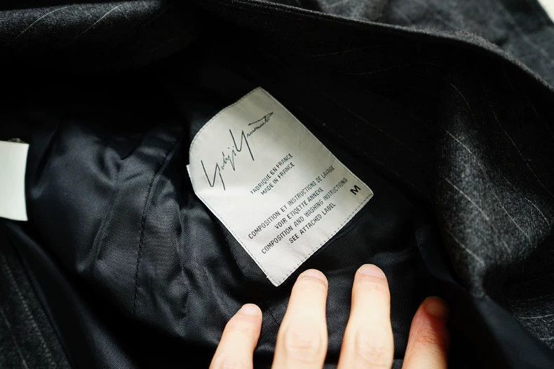 Yohji Yamamoto Yohji Yamamoto Yohji Yamamoto Striped Wool Coat Size M Size US M / EU 48-50 / 2 - 7 Thumbnail