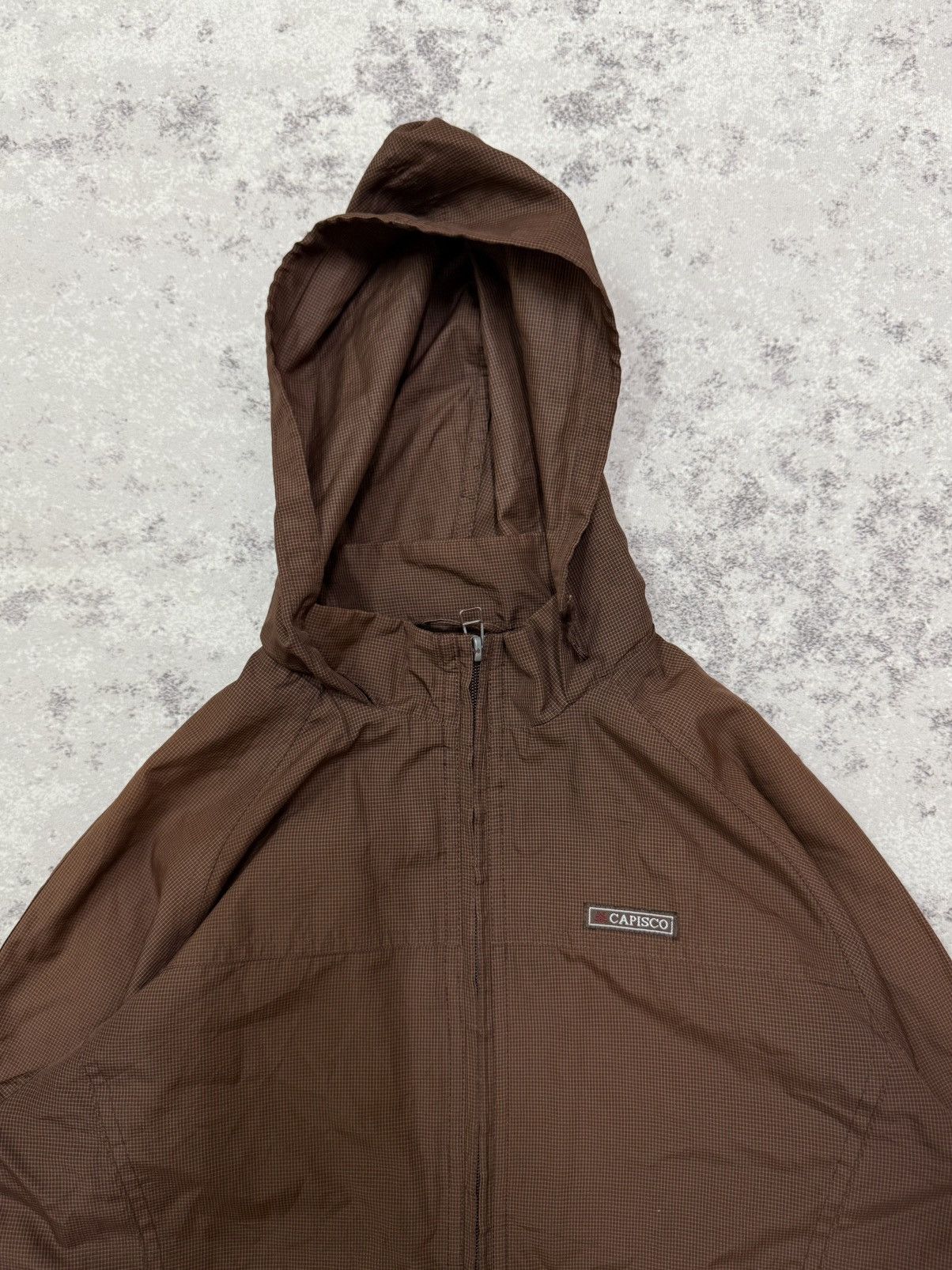 Japanese Brand VINTAGE CAPISCO CHEKERED WINDBREKAER JACKET HOODIE Size US S / EU 44-46 / 1 - 4 Thumbnail