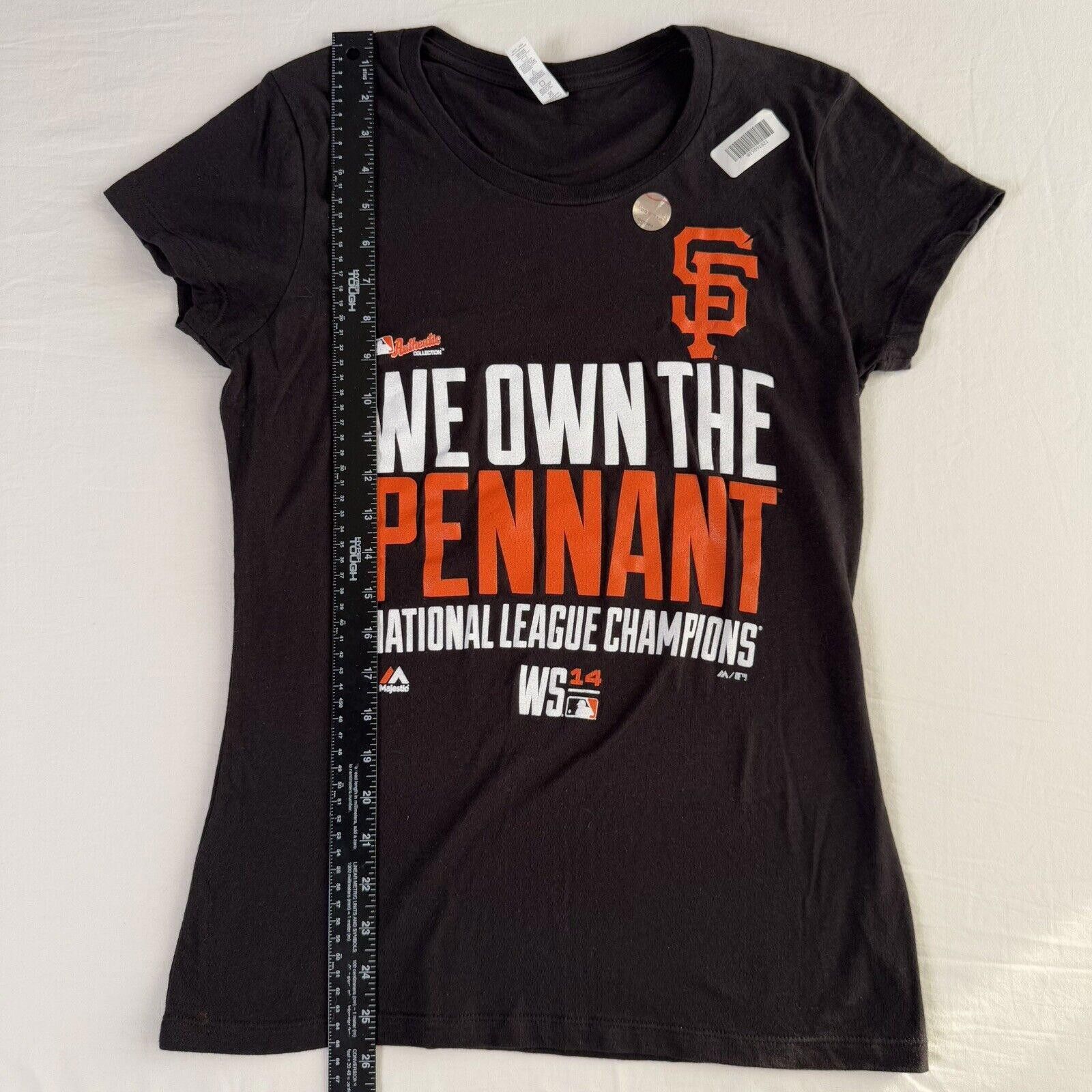 MLB NWT MLB San Francisco Giants Pennant T-Shirt NL Champs 2014 Size ONE SIZE - 6 Thumbnail