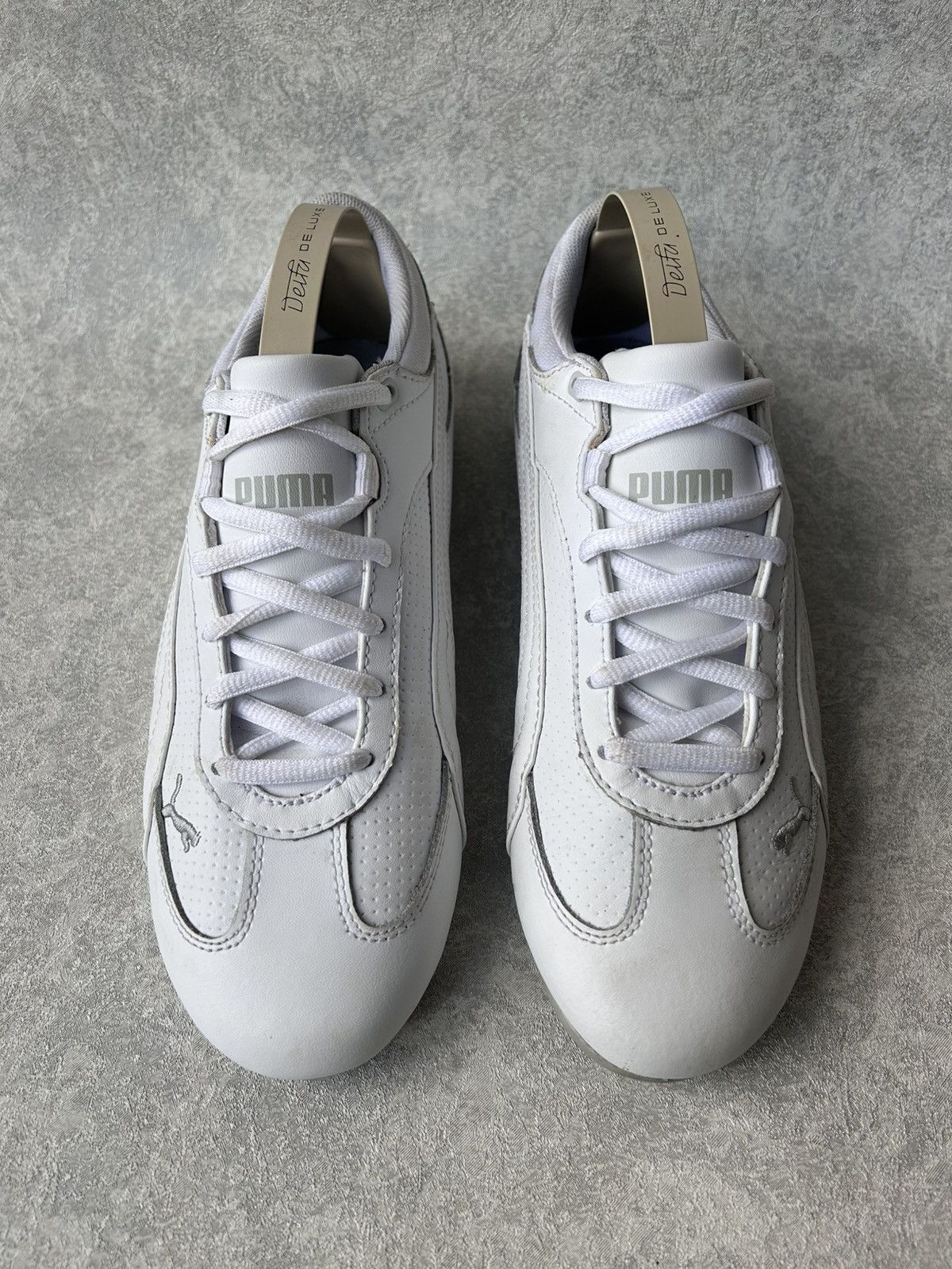 Puma Y2K Puma Speedcat White Leather Low Top Sneakers Size US 8.5 / IT 38.5 - 5 Thumbnail