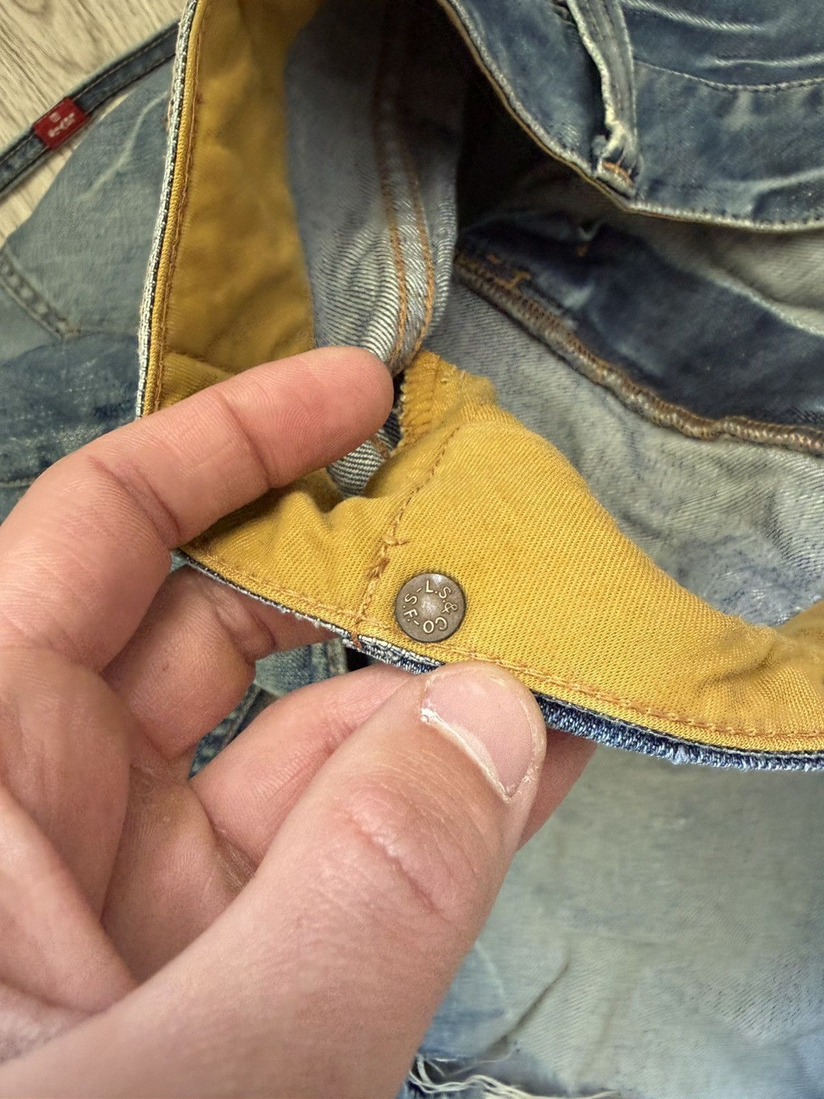 Levi's Levi’s 523 Distressed Jeans Y2K Grunge w Strap Altered Size US 34 / EU 50 - 10 Thumbnail