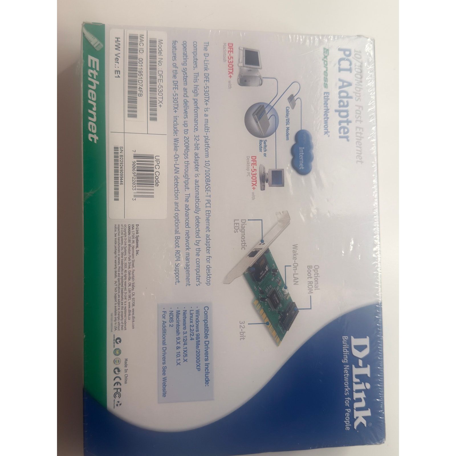 & Other Stories D-Link DFE-530TX+ PCI Fast Ethernet Network Adapter Size ONE SIZE - 7 Thumbnail