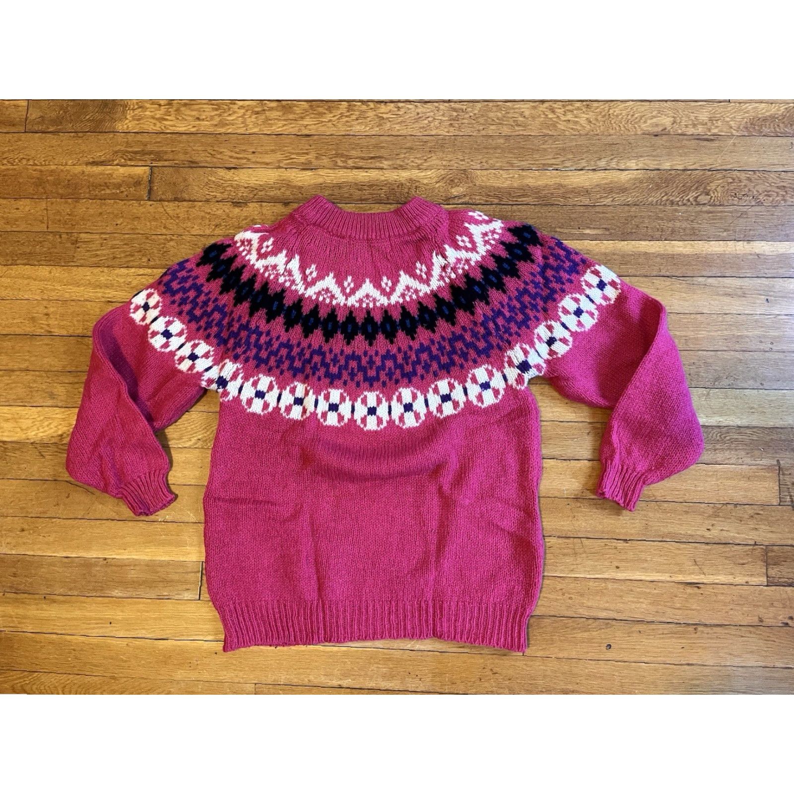 Eastern Mountain Sports VINTAGE EMS SWEATER Women’s Large Pink Purple 90s EASTERN MOUNTAIN SPORTS Crew Neck Knit Pullover Wool Blend Nylon Geometric Logo items Size L / US 10 / IT 46 - 6 Thumbnail