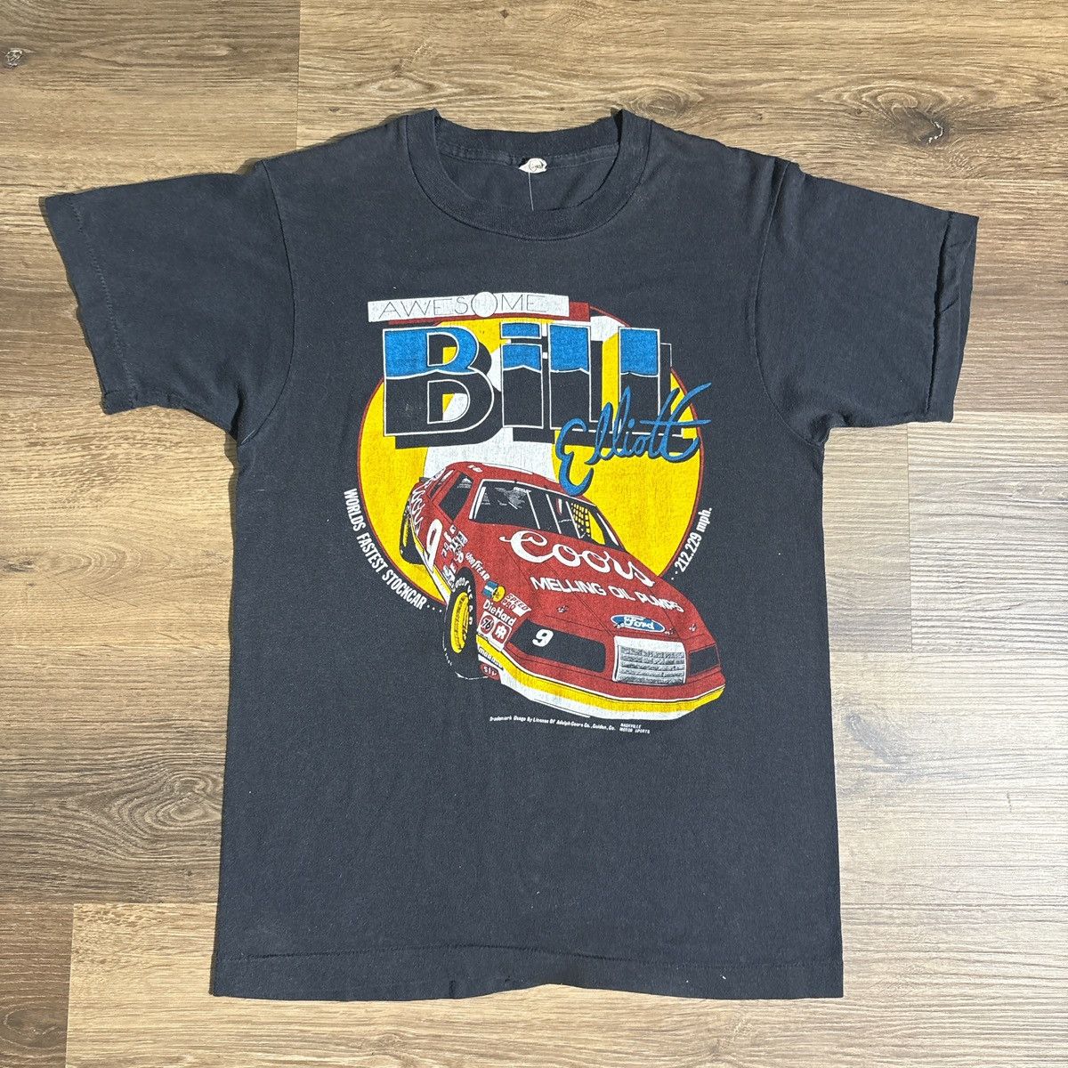 NASCAR Vintage 80s Bill Elliott NASCAR Tee Size M Size US M / EU 48-50 / 2 - 1 Thumbnail