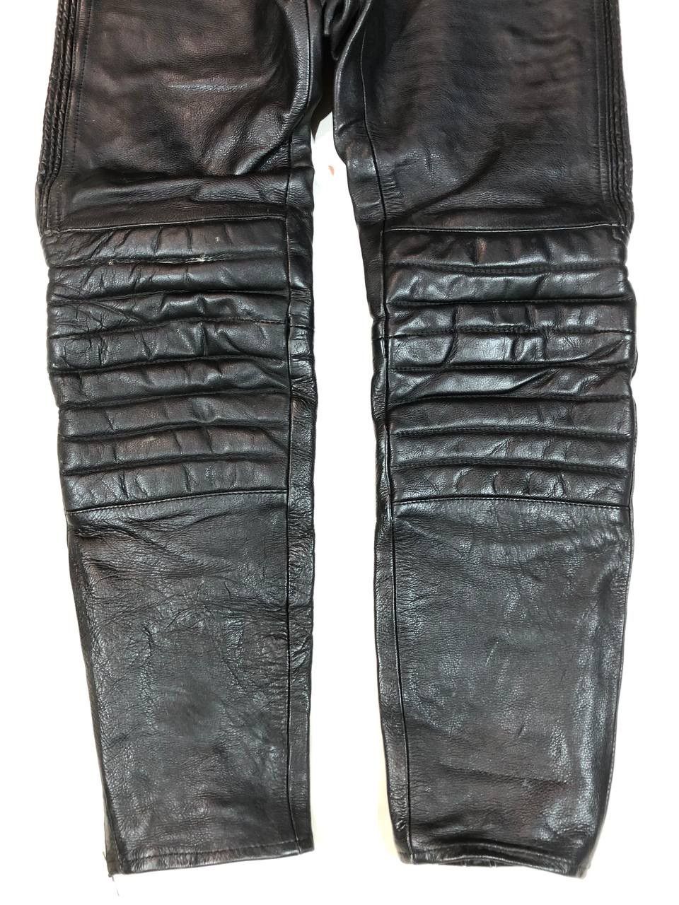 Genuine Leather × Vintage Vintage Rare Leather Moto Biker Leather Pants Size US 32 / EU 48 - 3 Thumbnail