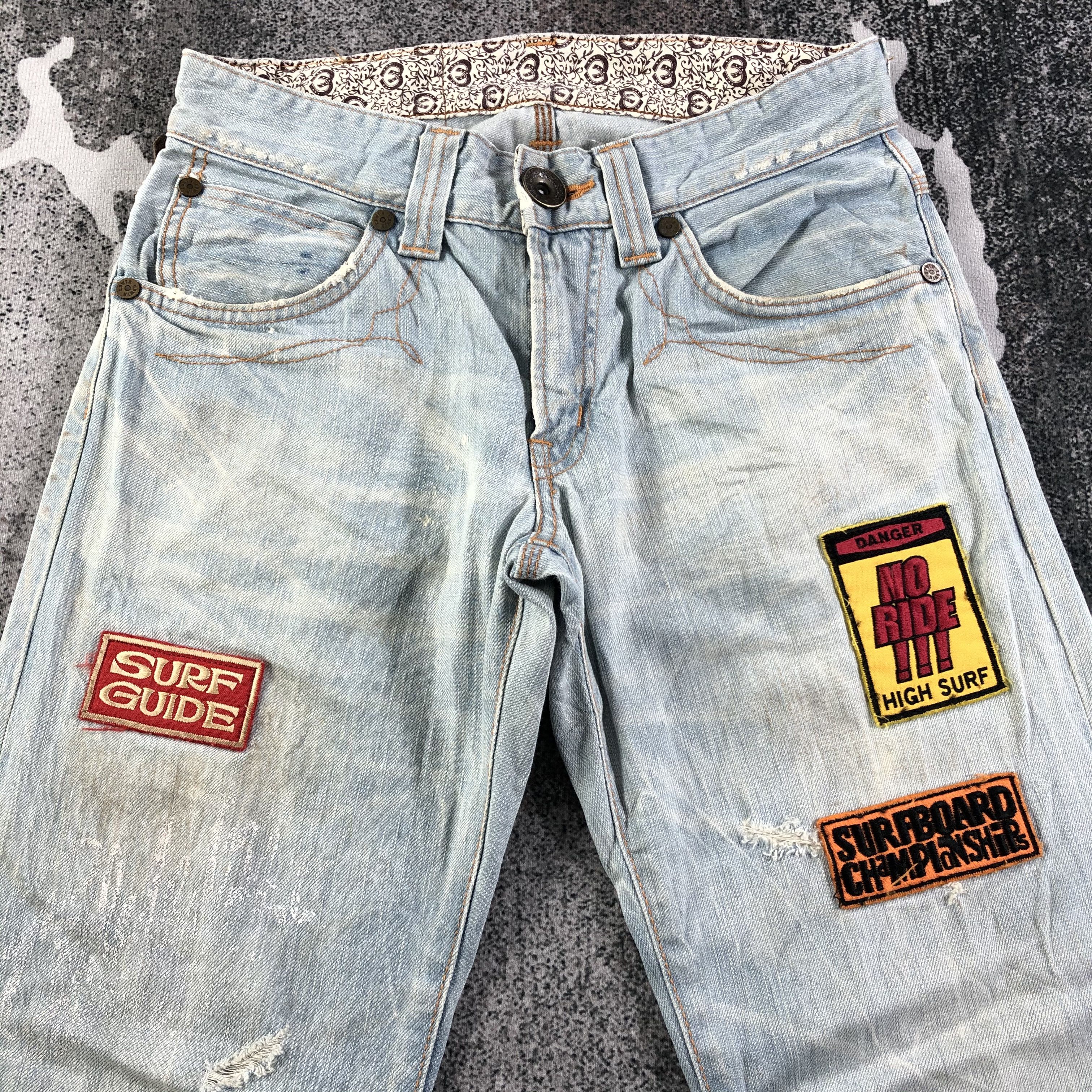 Edwin Edwin 503 Blue Trip Jeans Patchwork Denim KJ1640 Size US 28 / EU 44 - 3 Thumbnail
