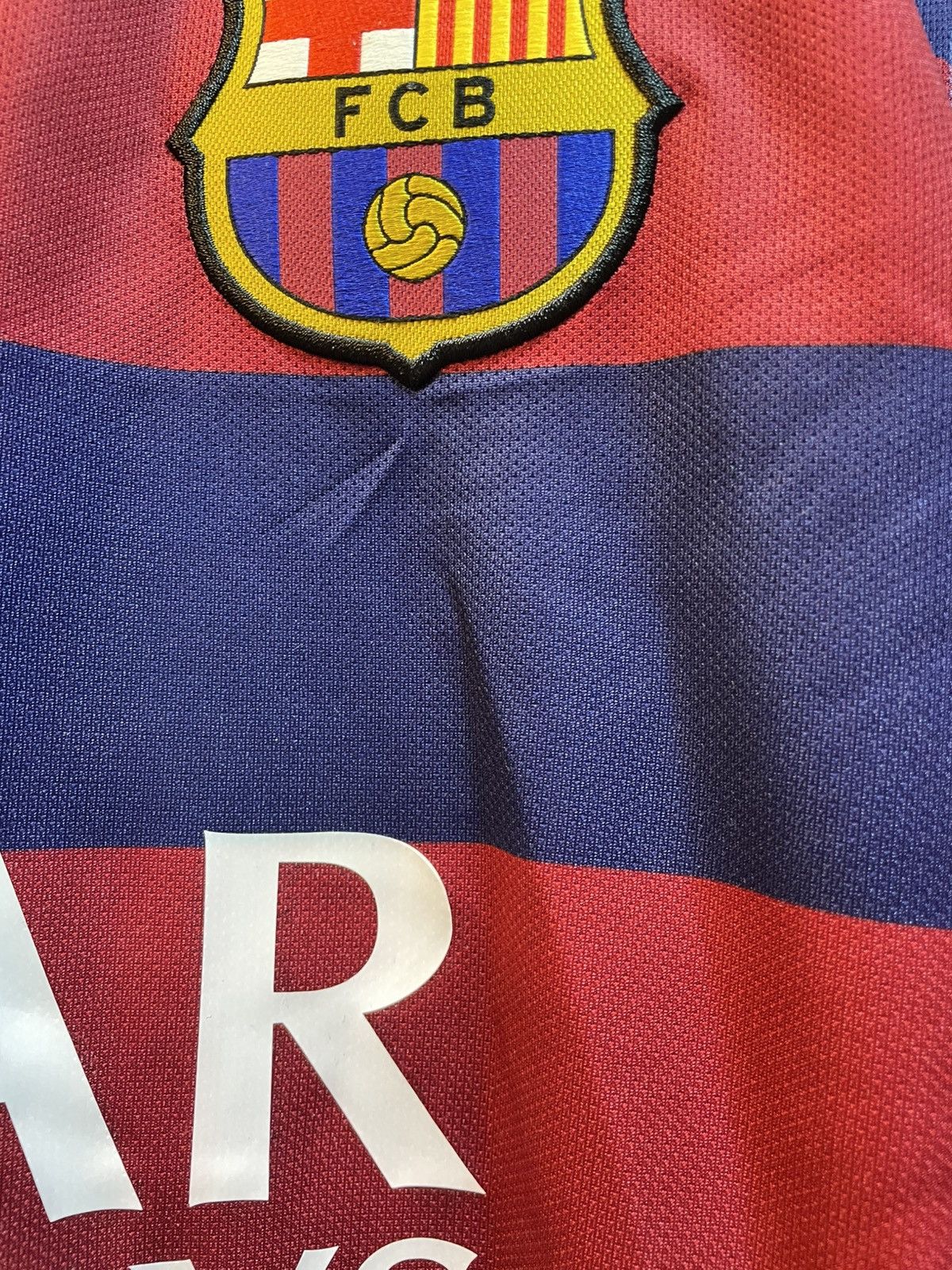 Nike 2015-2016 Fc Barcelona Lone Sleeves Home Kit MESSI 10 Size US M / EU 48-50 / 2 - 8 Thumbnail