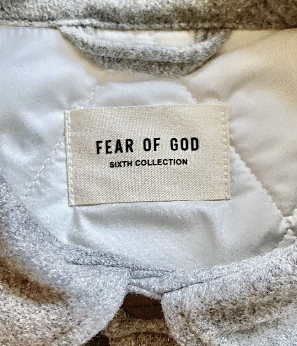 FEAR OF GOD⚡️Sixth Collection gray wool button vest size M
