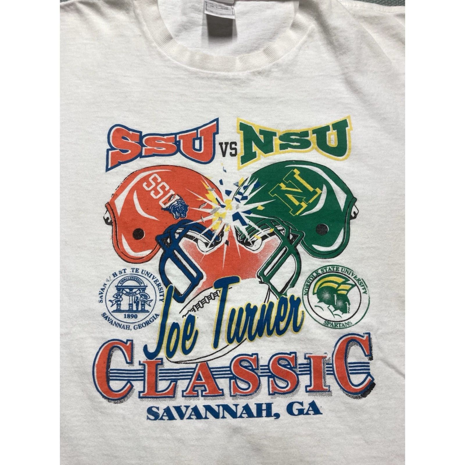 Fruit Of The Loom VINTAGE Joe Turner Classic SSU NSU Football Black Georgia XL T-Shirt Men Size US XL / EU 56 / 4 - 4 Thumbnail