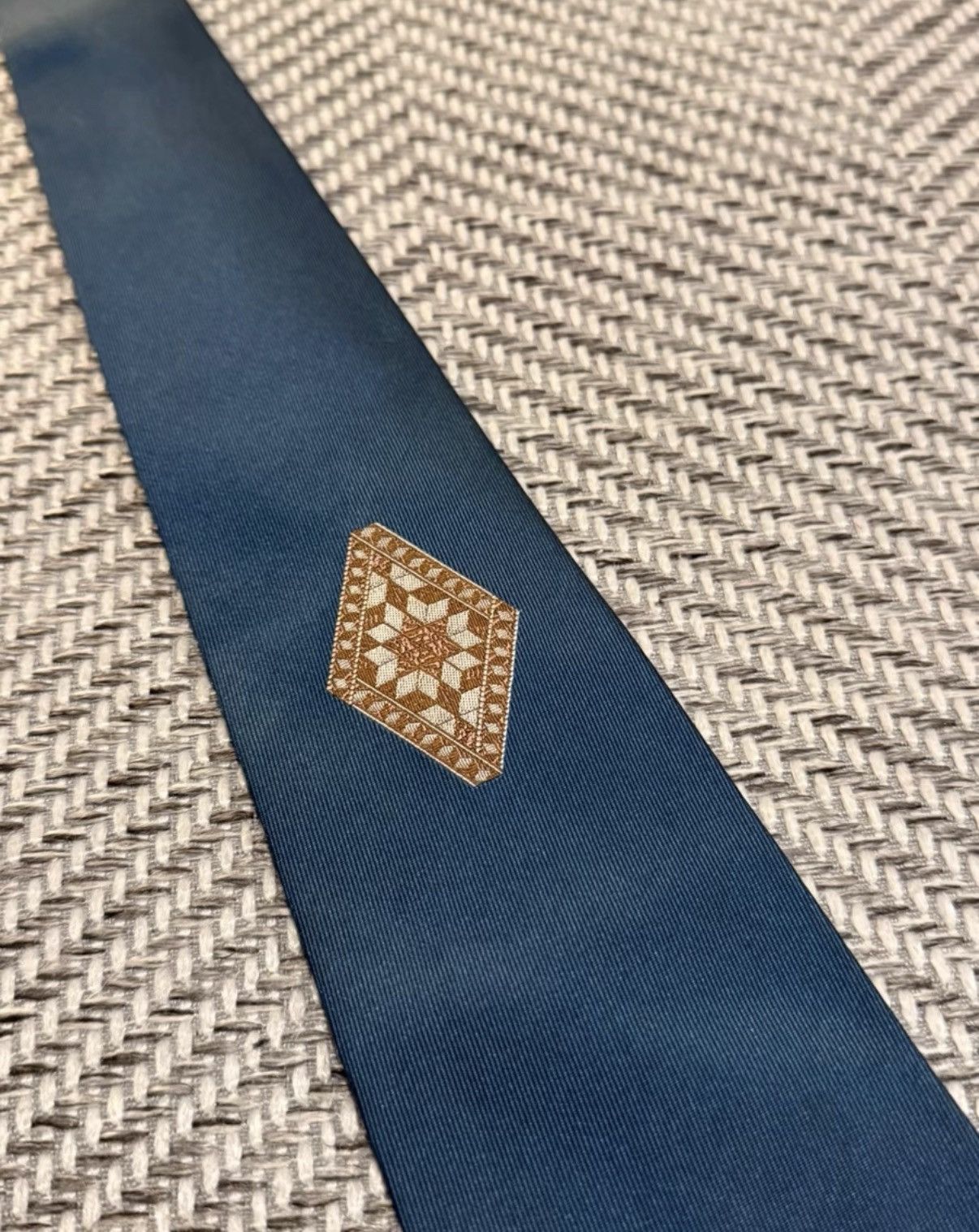 Jean Paul Gaultier Jean Paul Gaultier Blue Base Monogram Corner Tie K23 Size ONE SIZE - 3 Thumbnail
