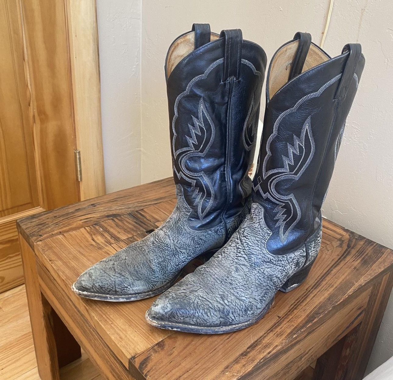 Tony Lama Vintage Tony Lama Leather Western Cowboy Boots Size US 10.5 / EU 43-44 - 1 Thumbnail