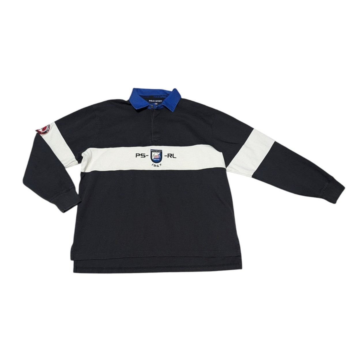 Vintage 90s Polo Sport Ralph Lauren Rugby Shirt Mens XL Top