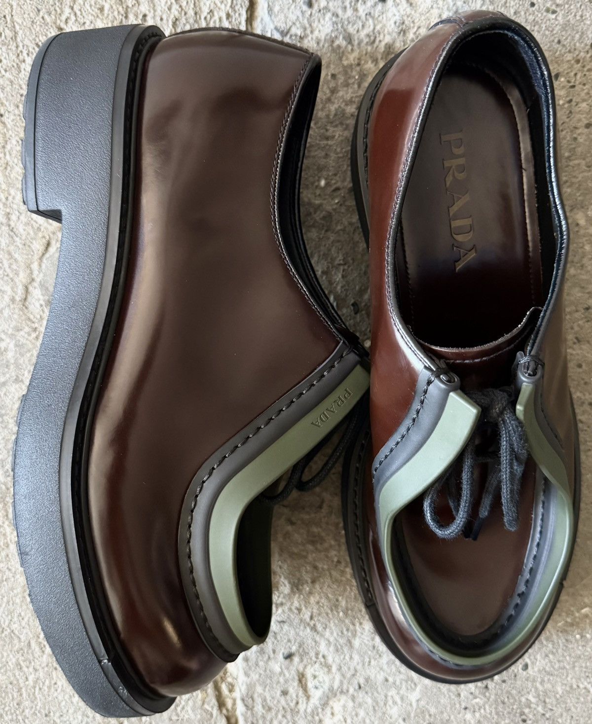 Prada × Raf Simons Prada - Raf Simons - FW2023 - Diapason Opaque -Brushed Derby Size US 8 / EU 41 - 1 Thumbnail