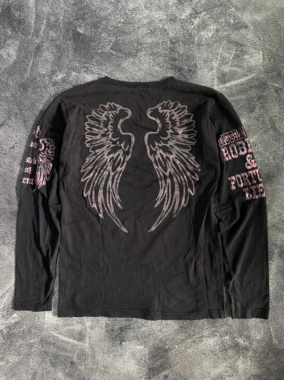 If Six Was Nine × Japanese Brand × Le Grande Bleu (L.G.B.) Defective Struct Wings Poem Longsleeve Size US M / EU 48-50 / 2 - 5 Thumbnail