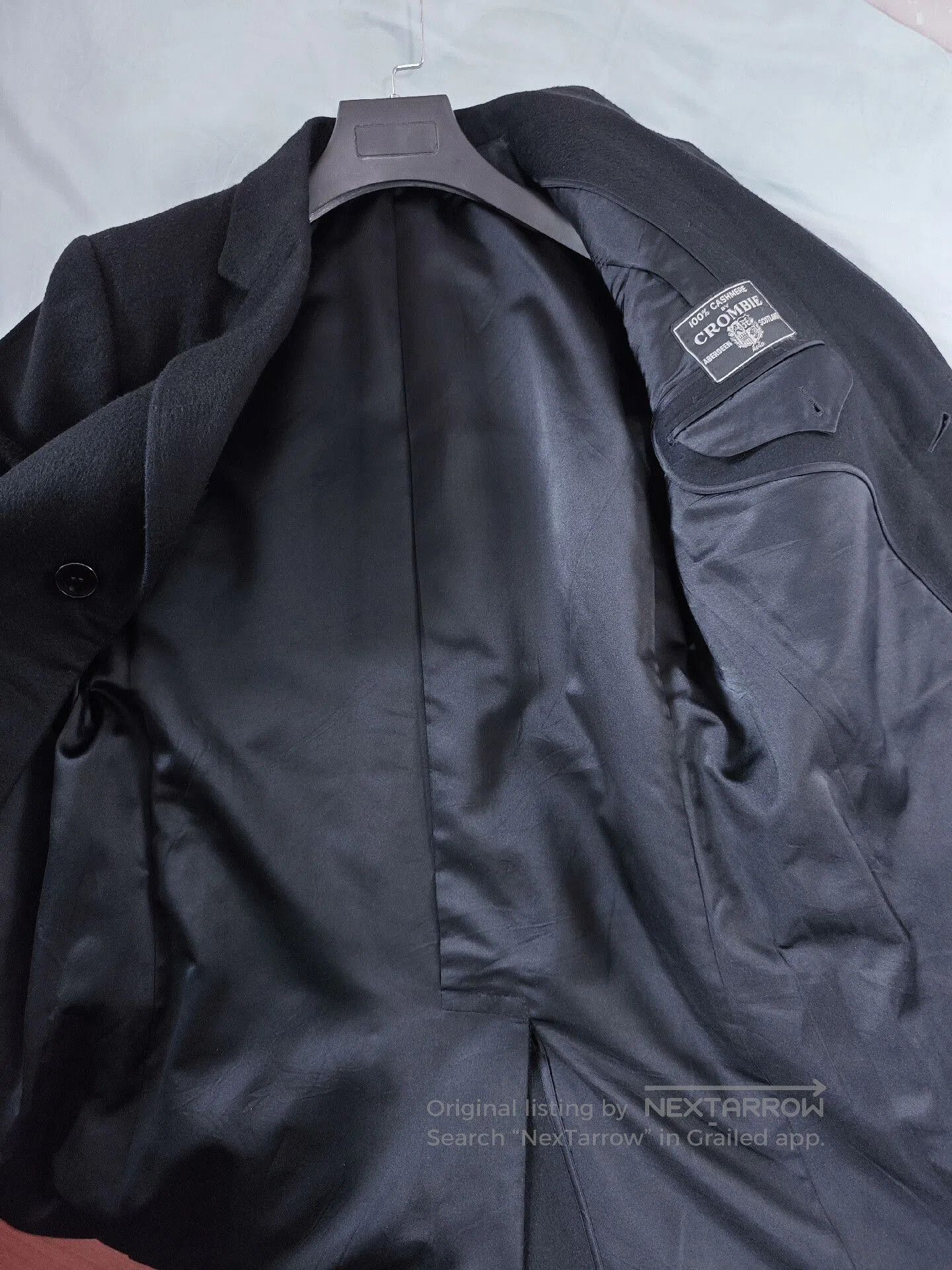Crombie Custom Black Cashmere Overcoat. Size US M / EU 48-50 / 2 - 6 Thumbnail