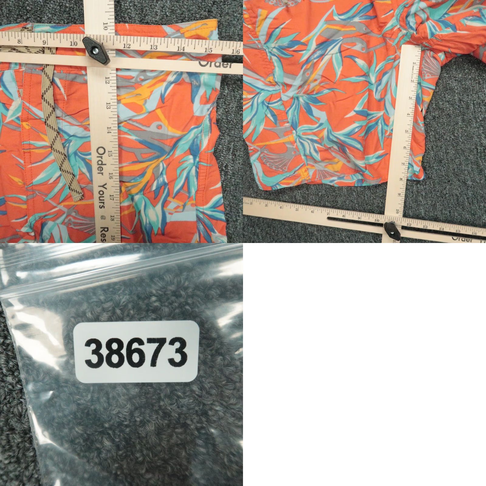 Patagonia Patagonia Board Shorts Mens 30 Orange Floral Printed Wavefarer Swim Bottoms Size US 30 / EU 46 - 8 Thumbnail