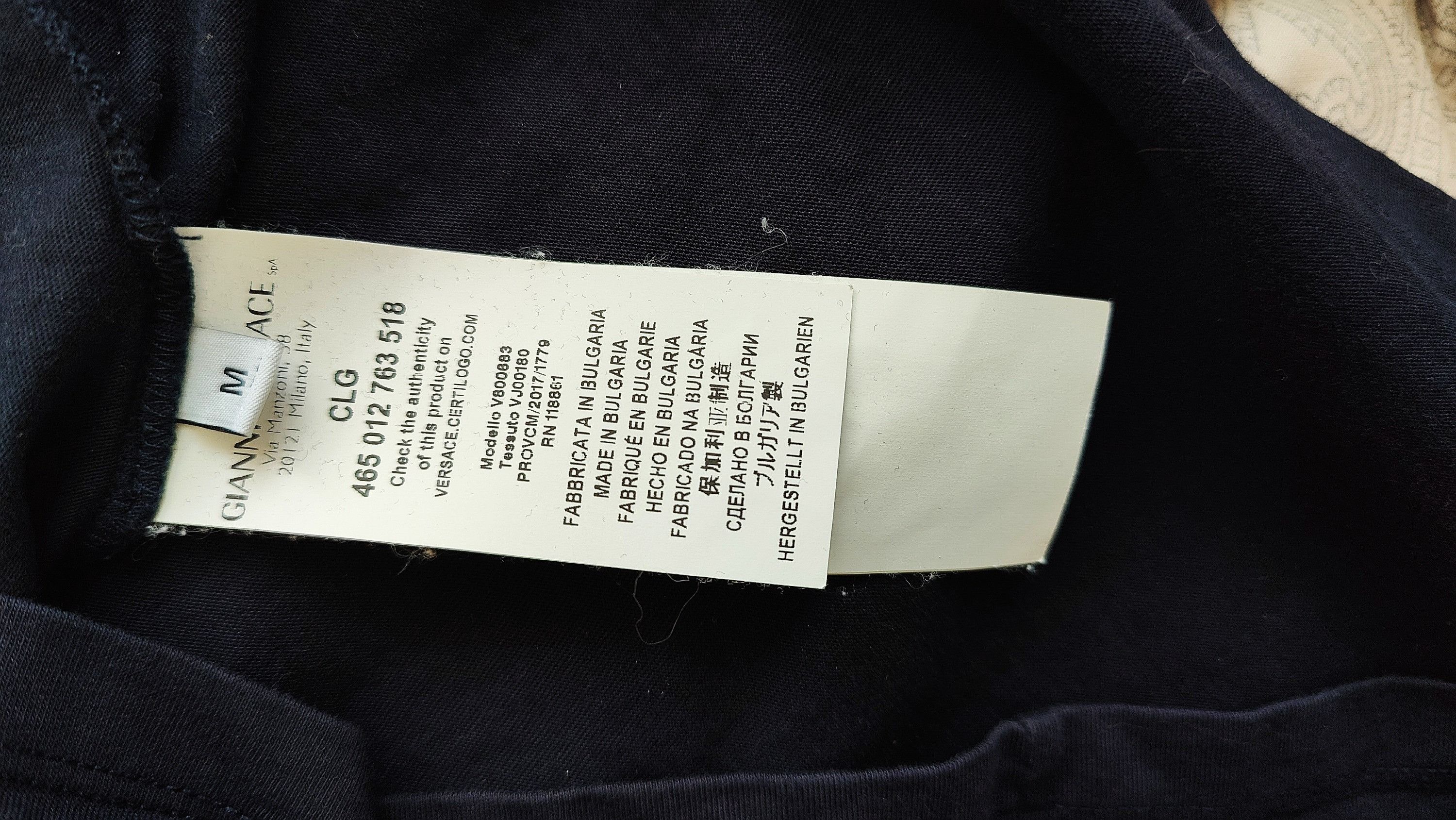Versace Versace Collection Medusa Head Navy tshirt Size US M / EU 48-50 / 2 - 5 Thumbnail