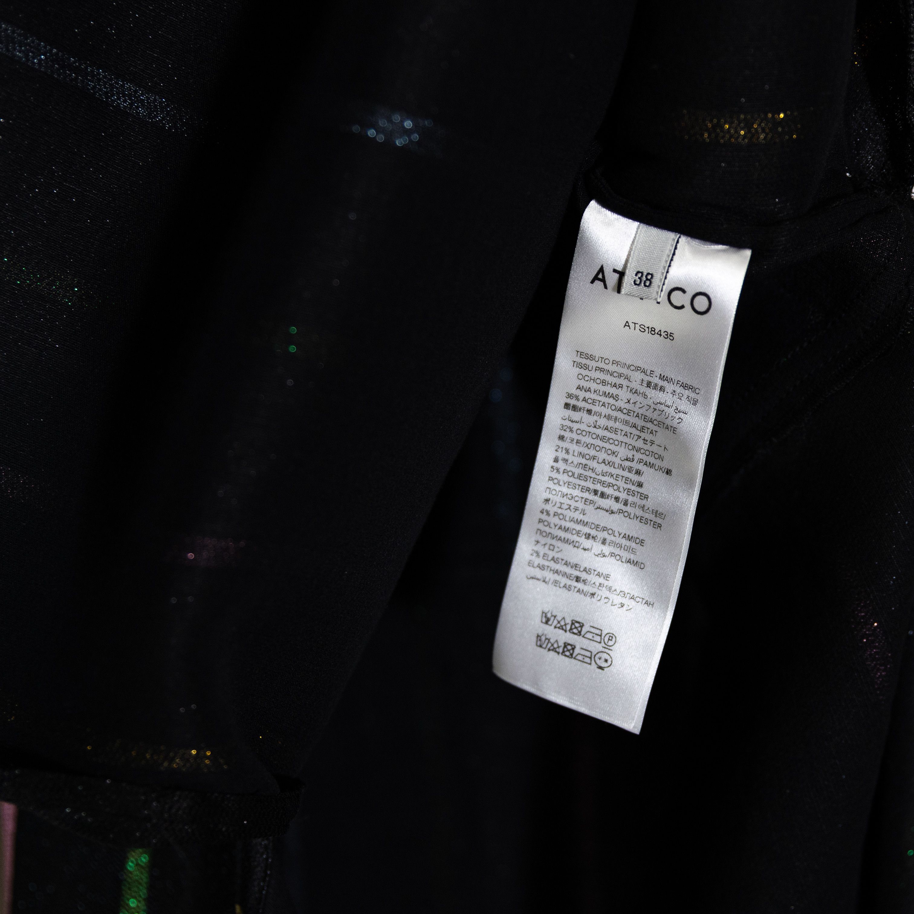 The Attico Attico Cotton Linen Metallic Sparkle Stripe Size M / US 6-8 / IT 42-44 - 3 Thumbnail