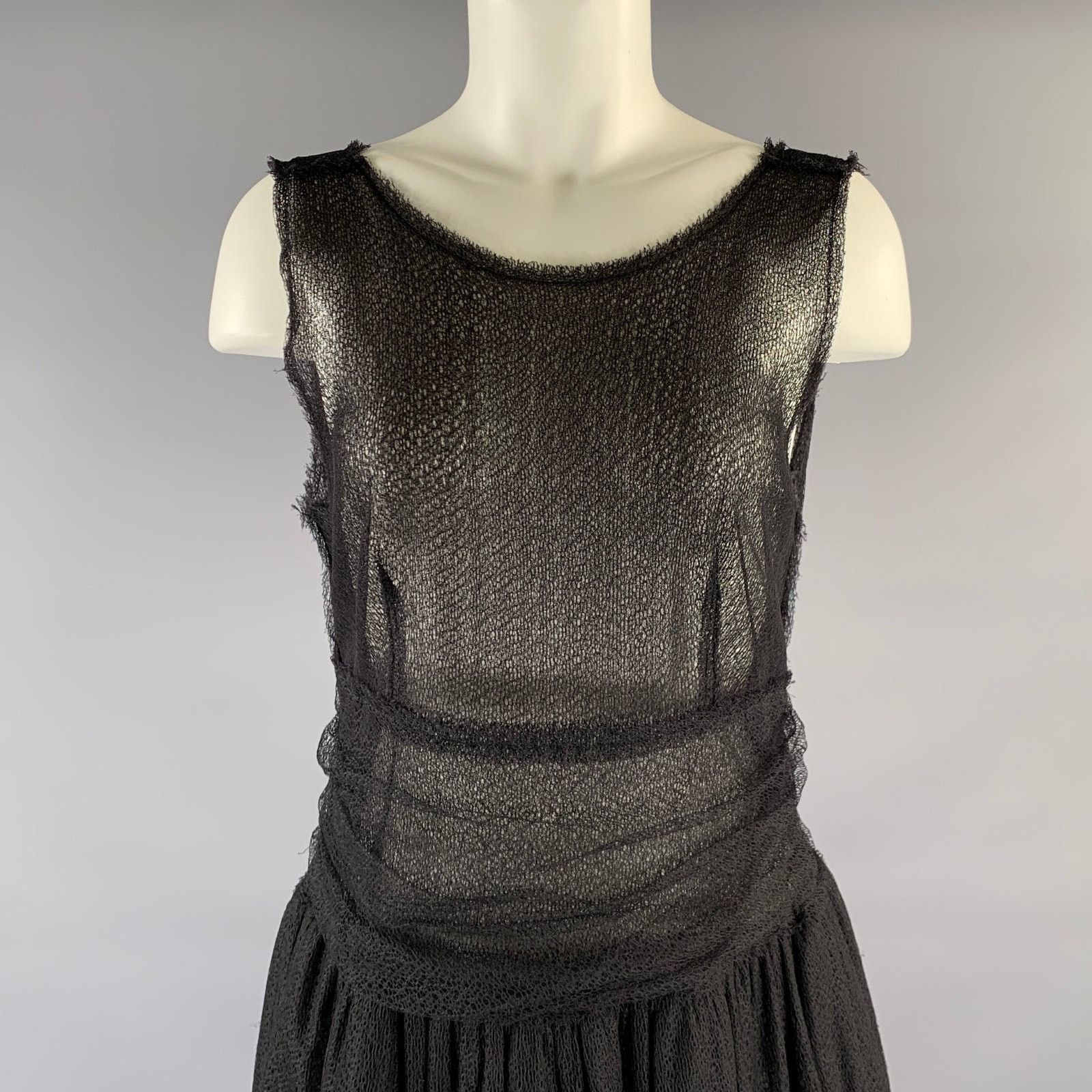 Fendi FENDI Size S Black ca0055499 A-Line Knee-Length Dress Size S / US 4 / IT 40 - 2 Thumbnail