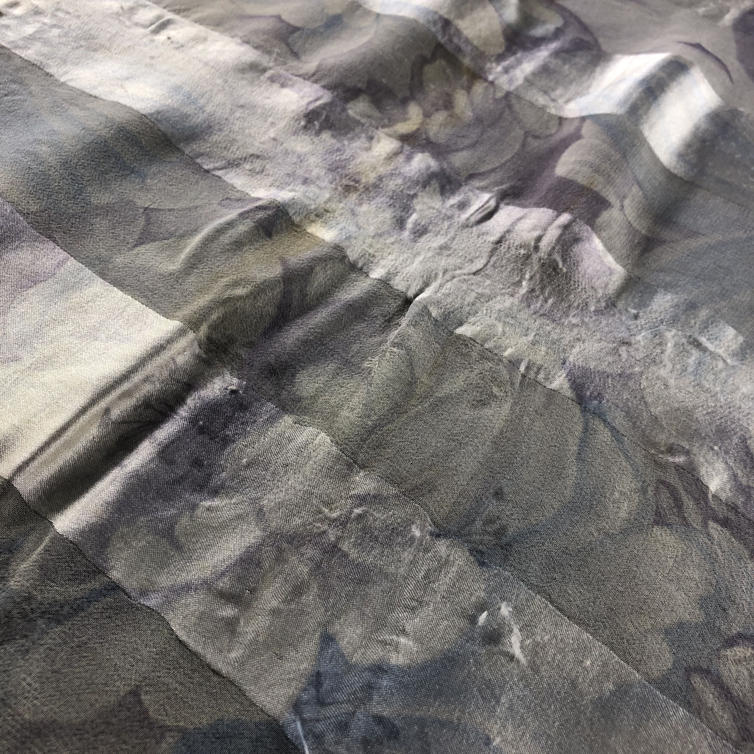 Vintage Marelli Luxury Hand Rolled Silk Scarf M1097 Size ONE SIZE - 8 Thumbnail