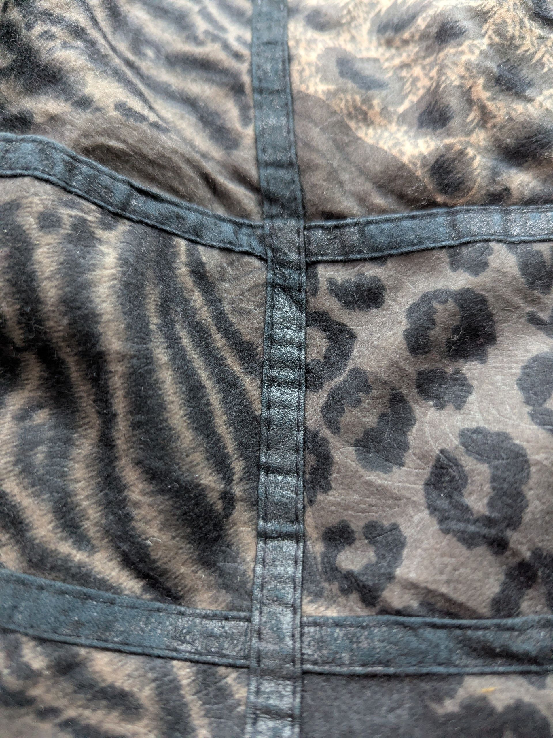 Japanese Brand × Le Grande Bleu (L.G.B.) × Vintage Vintage 90s Faux Fur Jacket Leopard Printed Size XL / US 12-14 / IT 48-50 - 8 Thumbnail