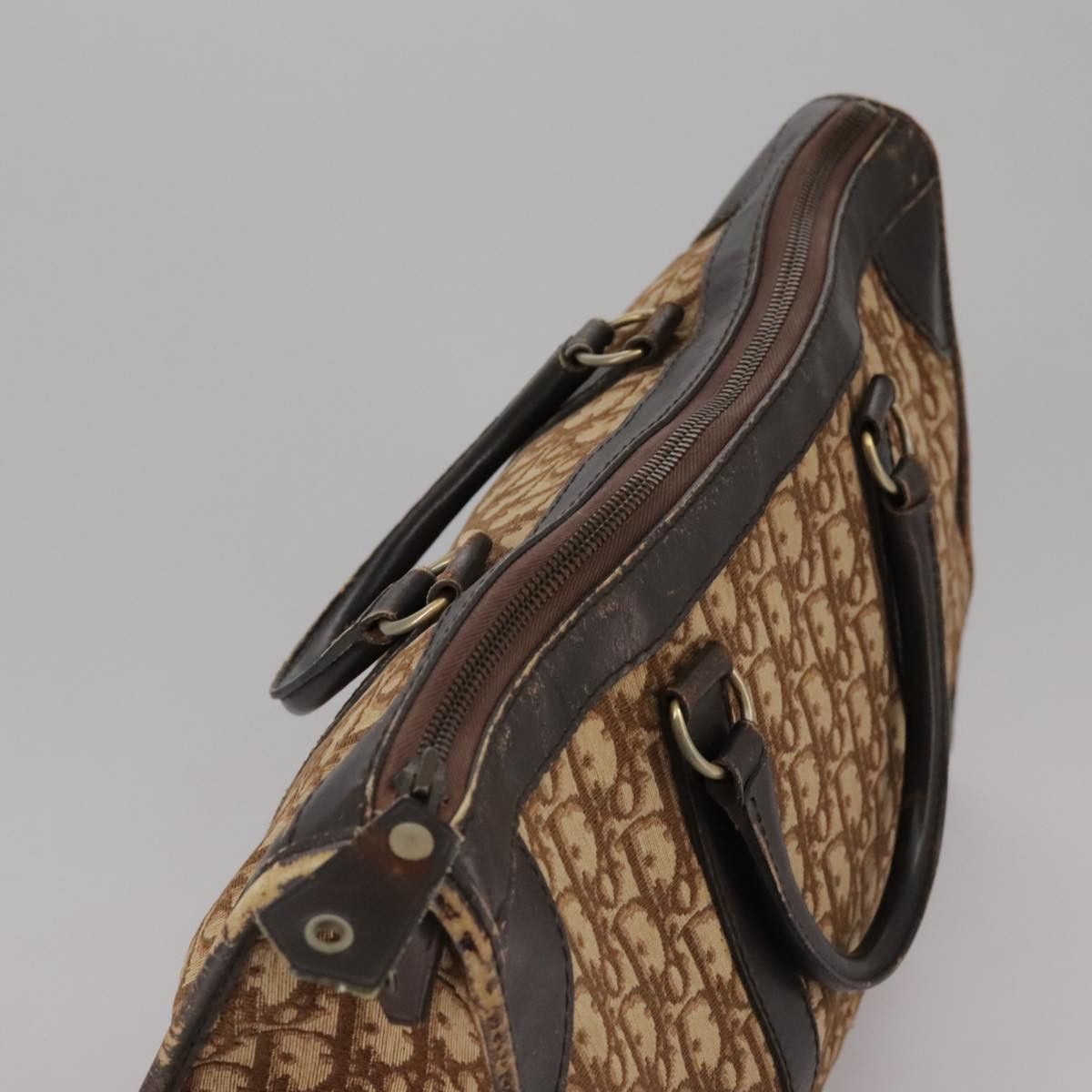 Dior DIOR Trotter Canvas Hand Bag Brown Size ONE SIZE - 6 Thumbnail