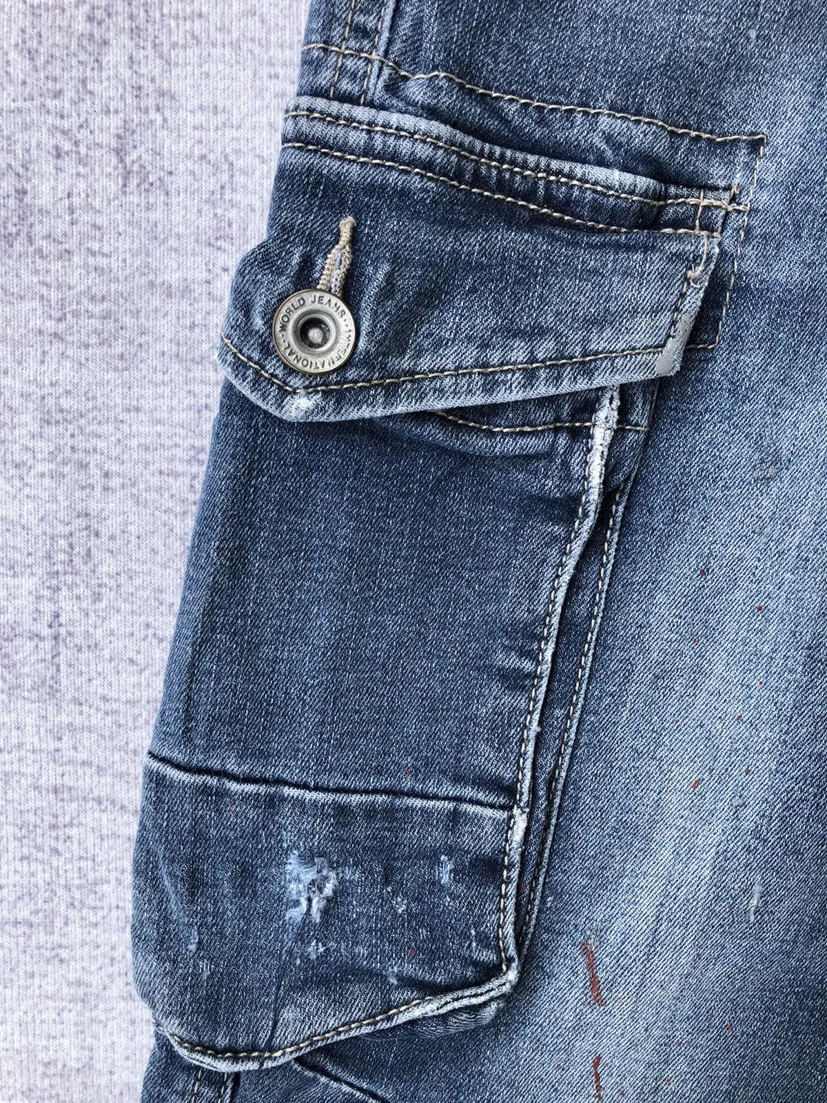 Japanese Brand × Vintage Vintage Distressed Jeans Bush Pocket/Cargo pants Size US 30 / EU 46 - 12 Thumbnail
