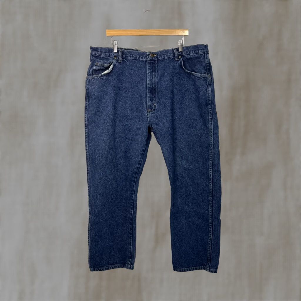 Wrangler Wrangler Denim Pants Men Casual 42x30 Blue Cotton Regular Big & Tall Mens Size US 42 / EU 58 - 1 Thumbnail