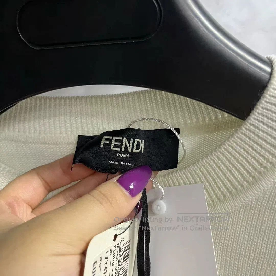 Fendi fendi black and white knit sweater. Size US L / EU 52-54 / 3 - 3 Thumbnail