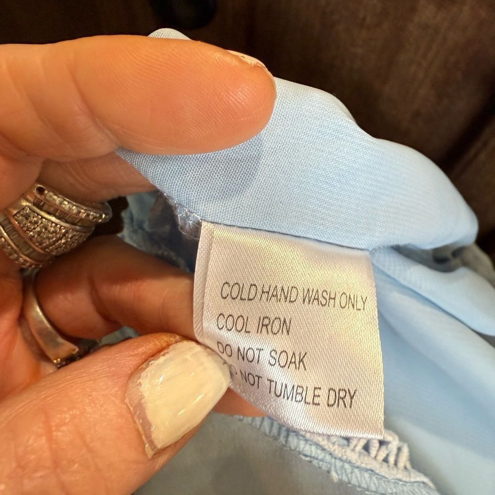 Other Blue Ruffled Tie Front Jumpsuit Size S / US 4 / IT 40 - 8 Thumbnail