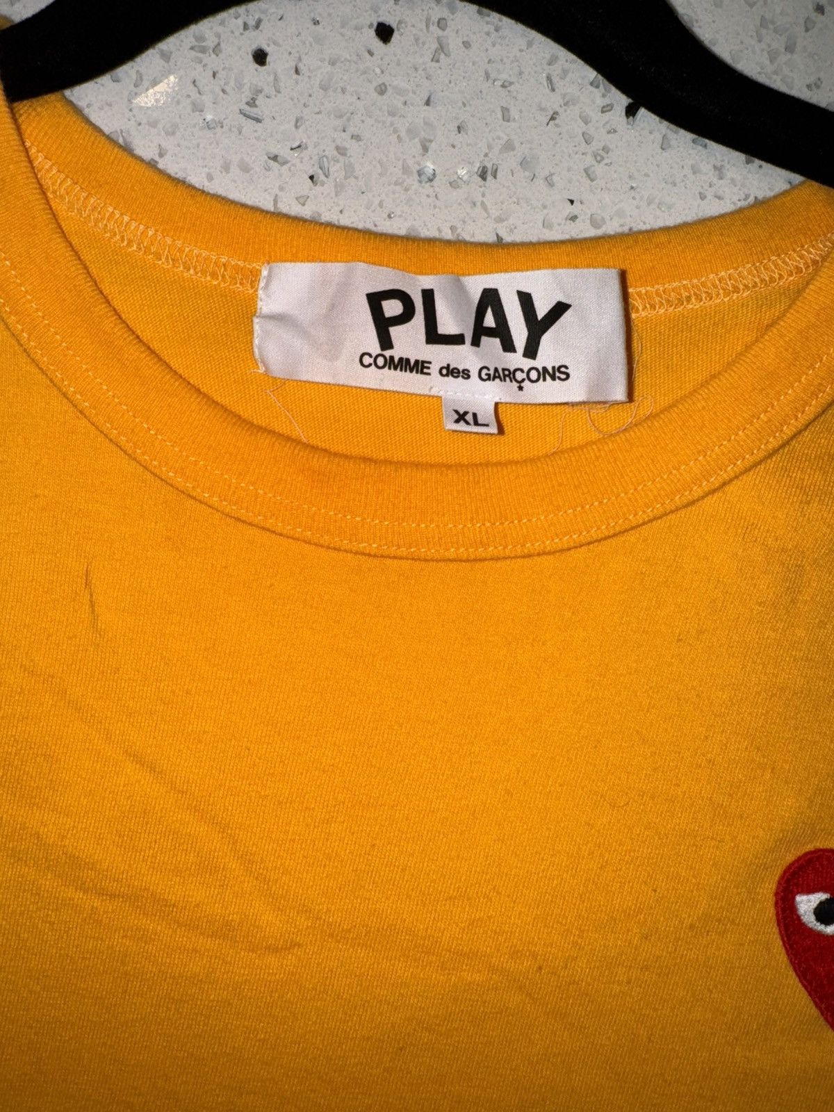 Comme des Garcons Comme Des Garcons Orange Heart Tee Size US XL / EU 56 / 4 - 3 Thumbnail