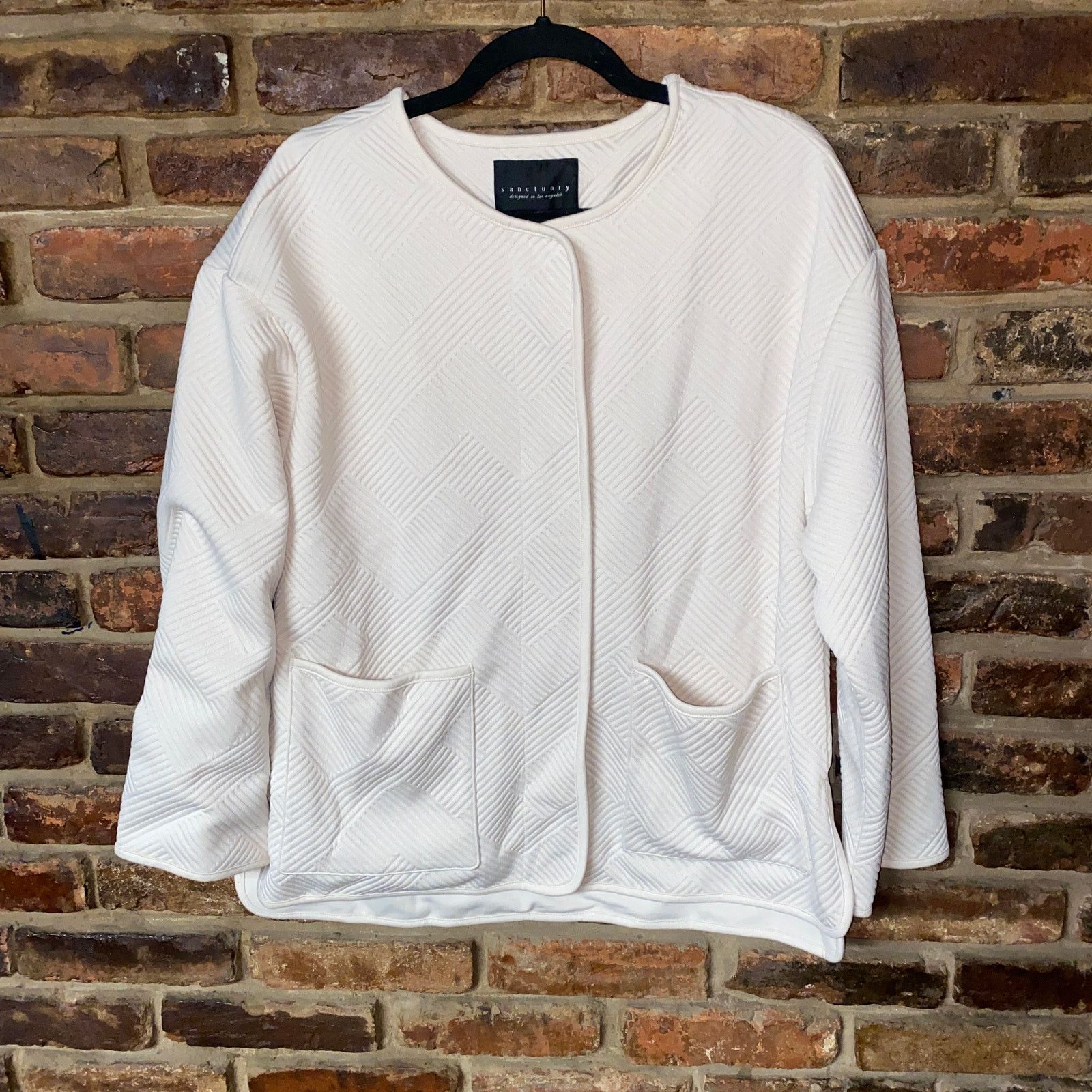 Sanctuary NWT Sanctuary x Revolve Cream Paris Snap Button Jacket Small Size S / US 4 / IT 40 - 3 Thumbnail