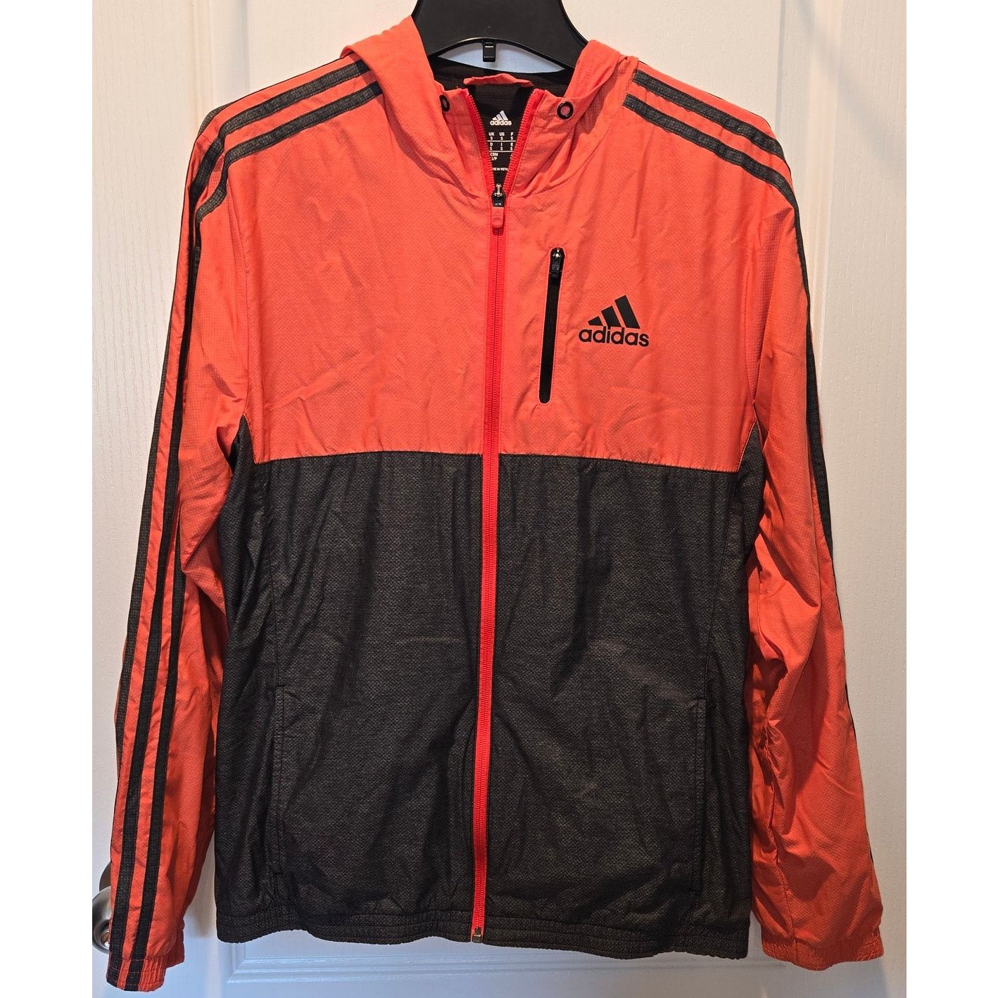 Adidas Adidas windbreaker hooded jacket sz S READ Size S / US 4 / IT 40 - 1 Thumbnail