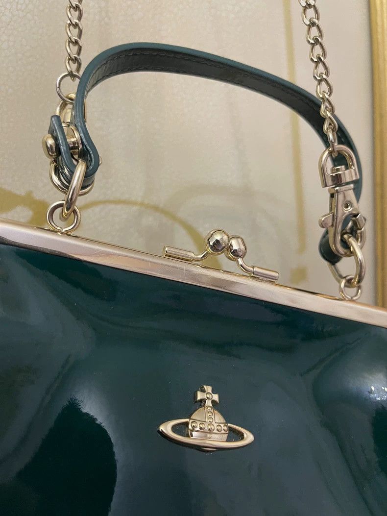 Vivienne Westwood Vivienne Westwood size os Deer leather retro handbag Saturn Size ONE SIZE - 5 Thumbnail