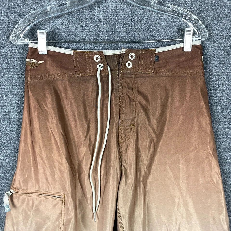 Rusty Rusty Board Shorts Men's Size 29 Polyester Drawstring Brown Size US 29 - 2 Thumbnail