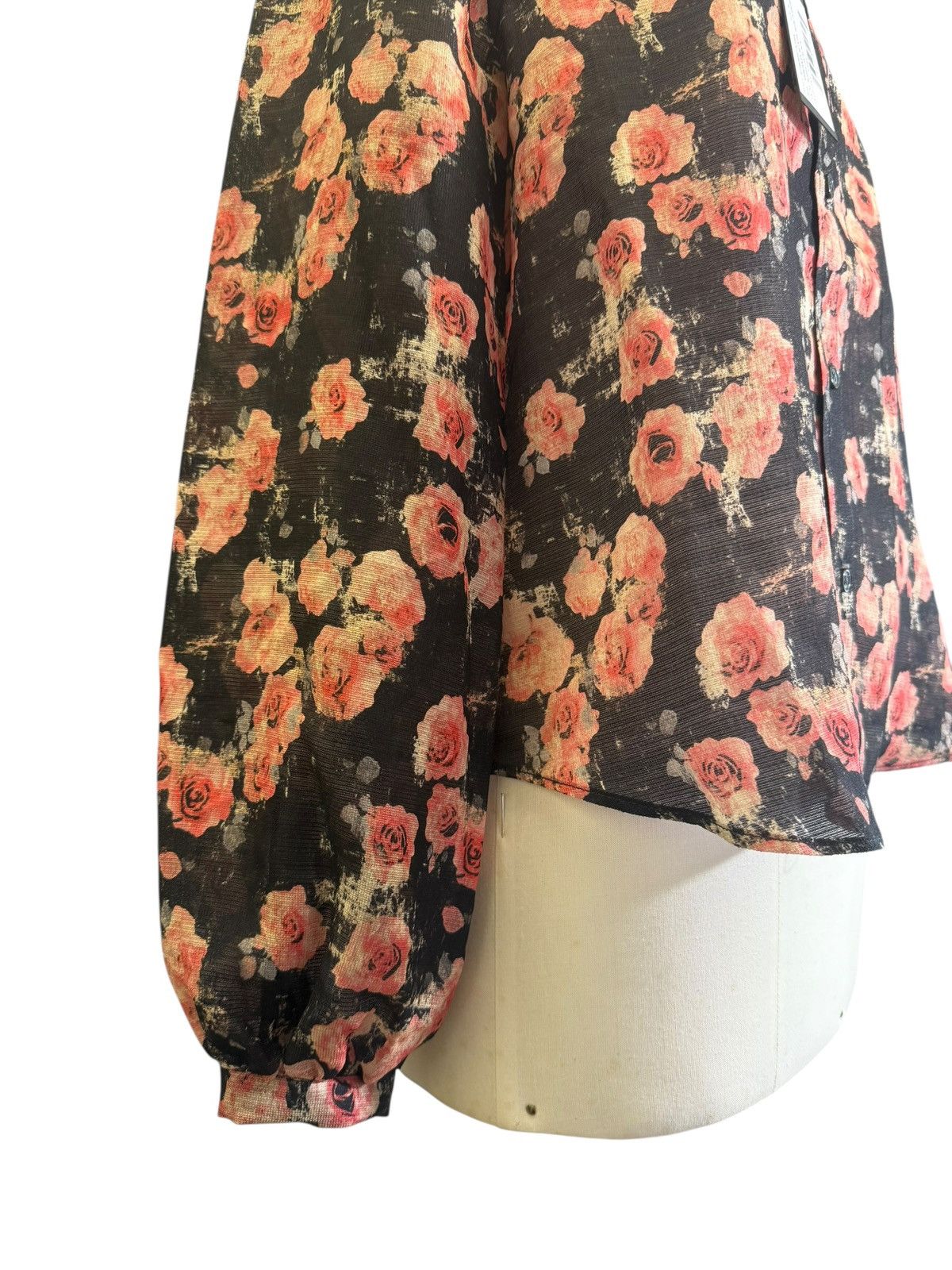 R13 R13 Shrunken Blouse With Pleated Tuxedo Front Size M / US 6-8 / IT 42-44 - 4 Thumbnail