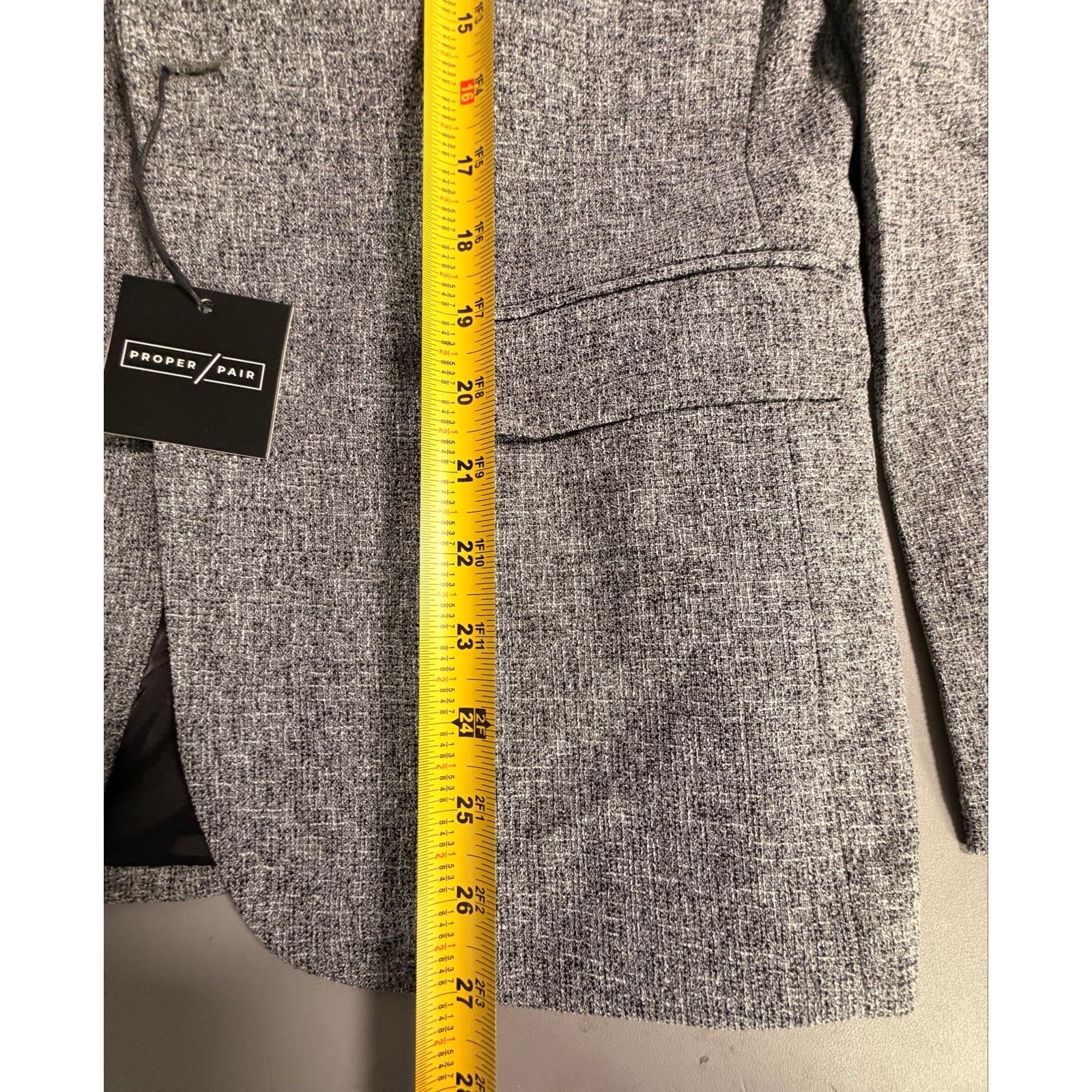 0 Proper Pair Men’s Blazer Sport Coat Jacket Gray Size XS Size US XS / EU 42 / 0 - 9 Thumbnail
