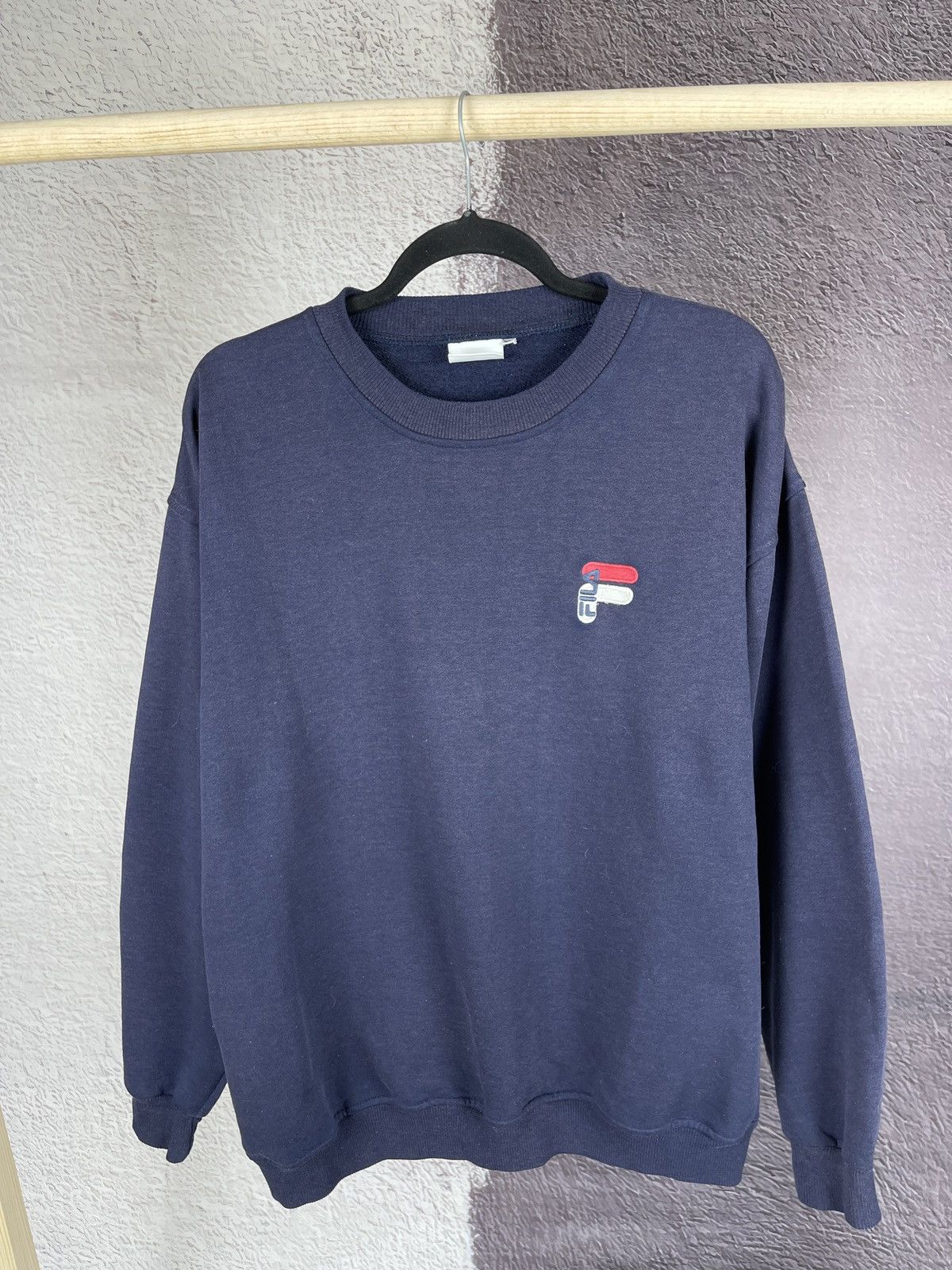 Fila Fila vintage faded small logo sweatshirt Size US XL / EU 56 / 4 - 2 Thumbnail