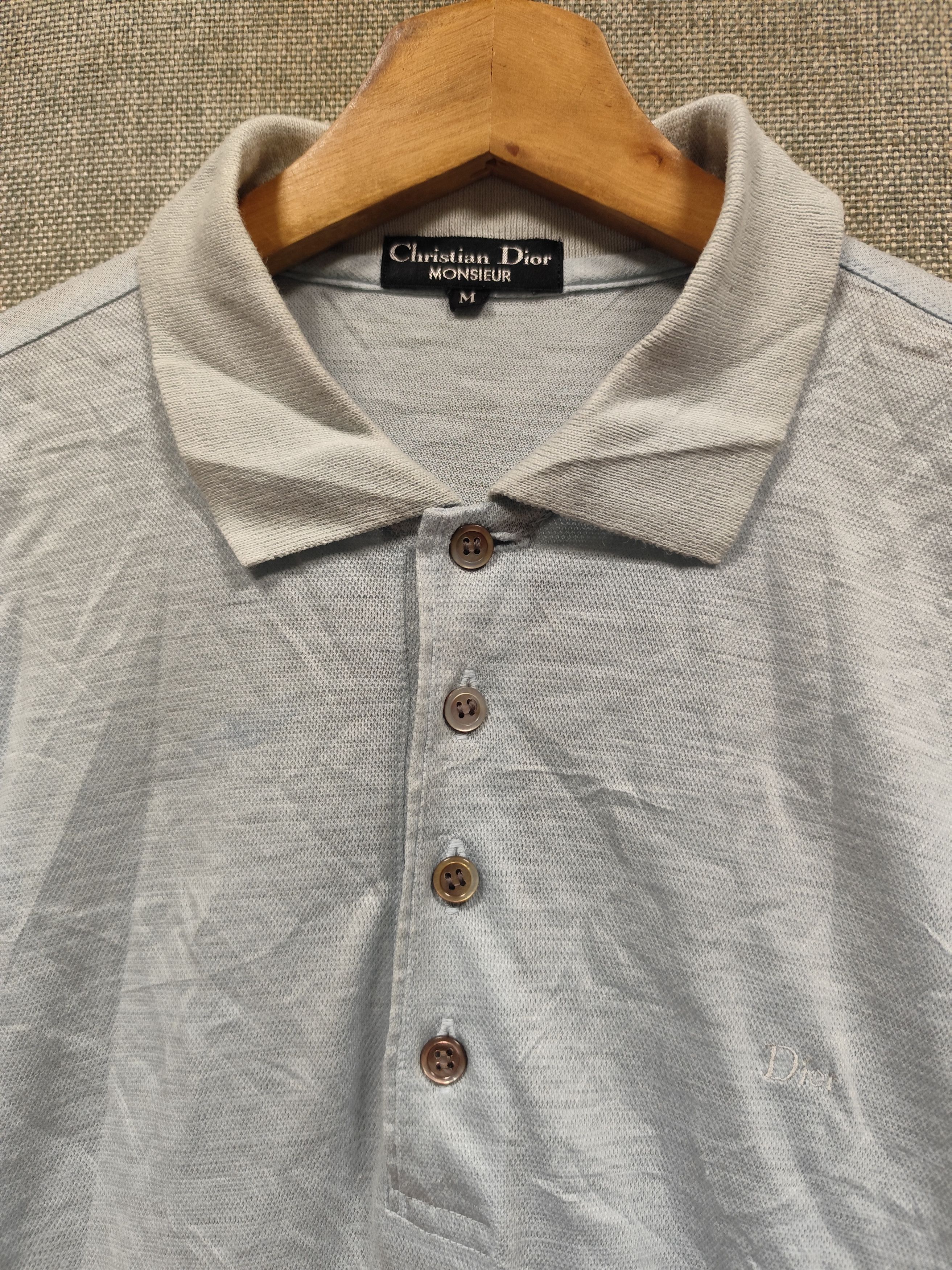Christian Dior Monsieur × Dior × Vintage Vintage Christian Dior Polo Shirt Size US M / EU 48-50 / 2 - 2 Thumbnail