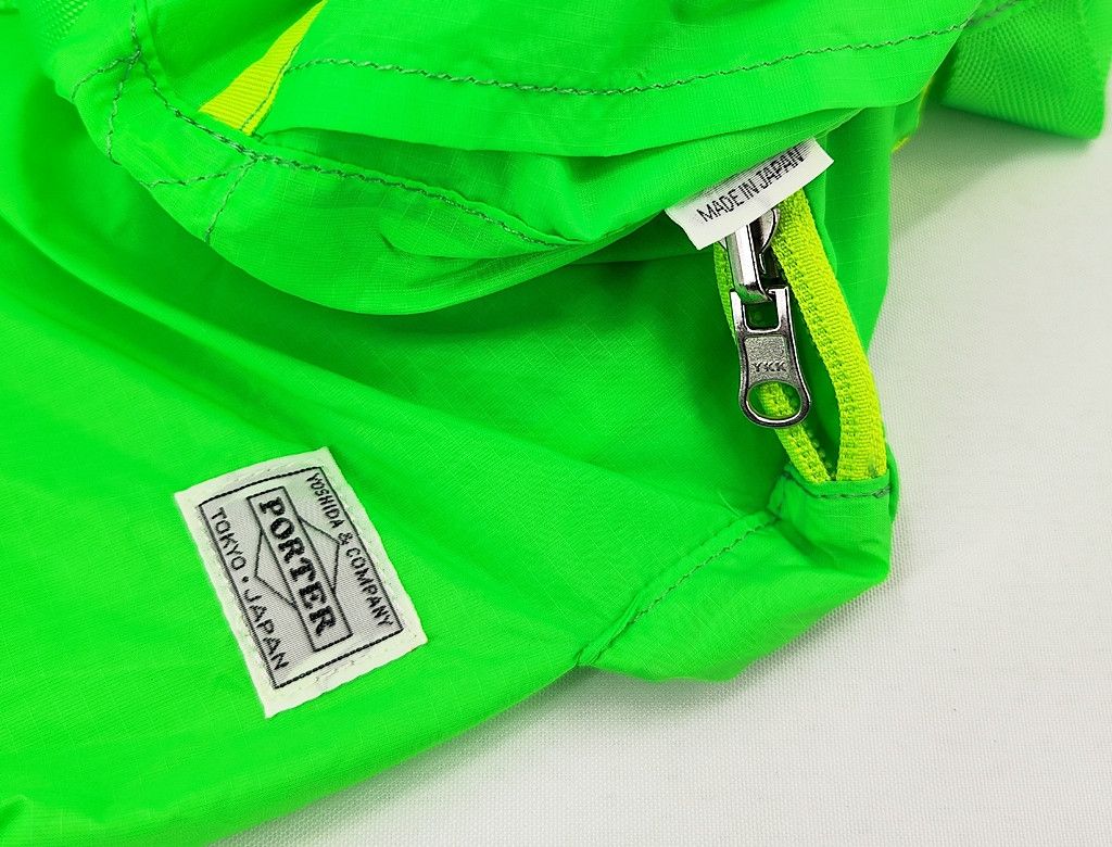 Porter HEAD PORTER foldable green thin nylon shopping bag with clip Size ONE SIZE - 3 Thumbnail