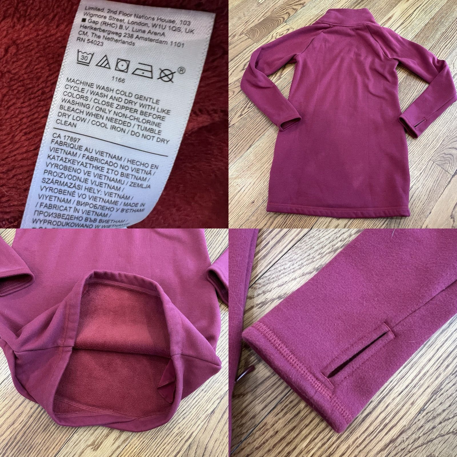 Athleta Athleta Sweatshirt Tunic Women XXS Red Fleece Zip Pockets Mock Neck Activewear Dress Modern Classic Outdoor Size XXS / US 00 / IT 34 - 9 Thumbnail