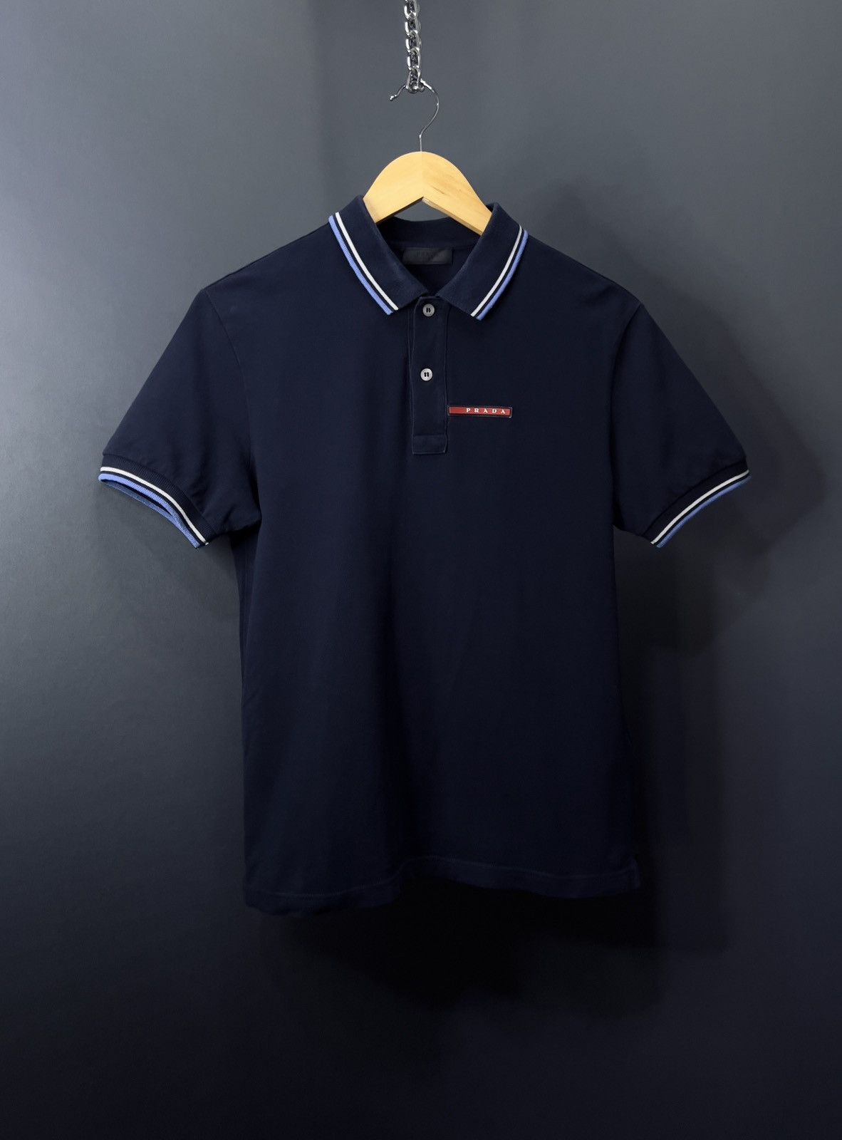 Prada Prada Milano Tiger Logo Polo T-Shirt Vintage 3XL | Grailed