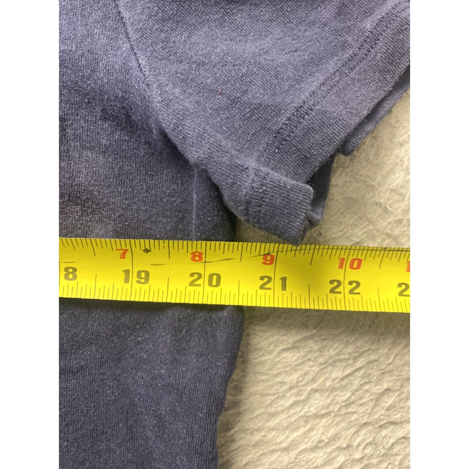 Gap Gap Women’s Blouse Top XXL Navy Short Sleeve V-Neck Cotton Basic Style Size XXL / US 16-18 / IT 52-54 - 3 Thumbnail