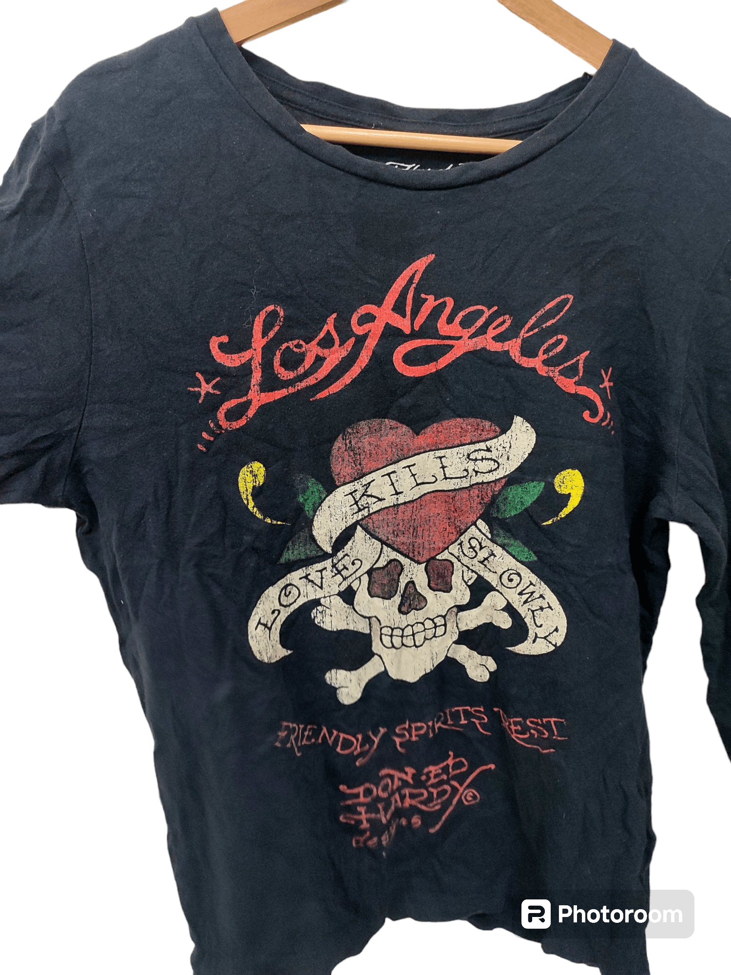 Ed Hardy × Vintage Vintage Ed Hardy Tiger Los Angeles Longsleeve Size US M / EU 48-50 / 2 - 5 Thumbnail