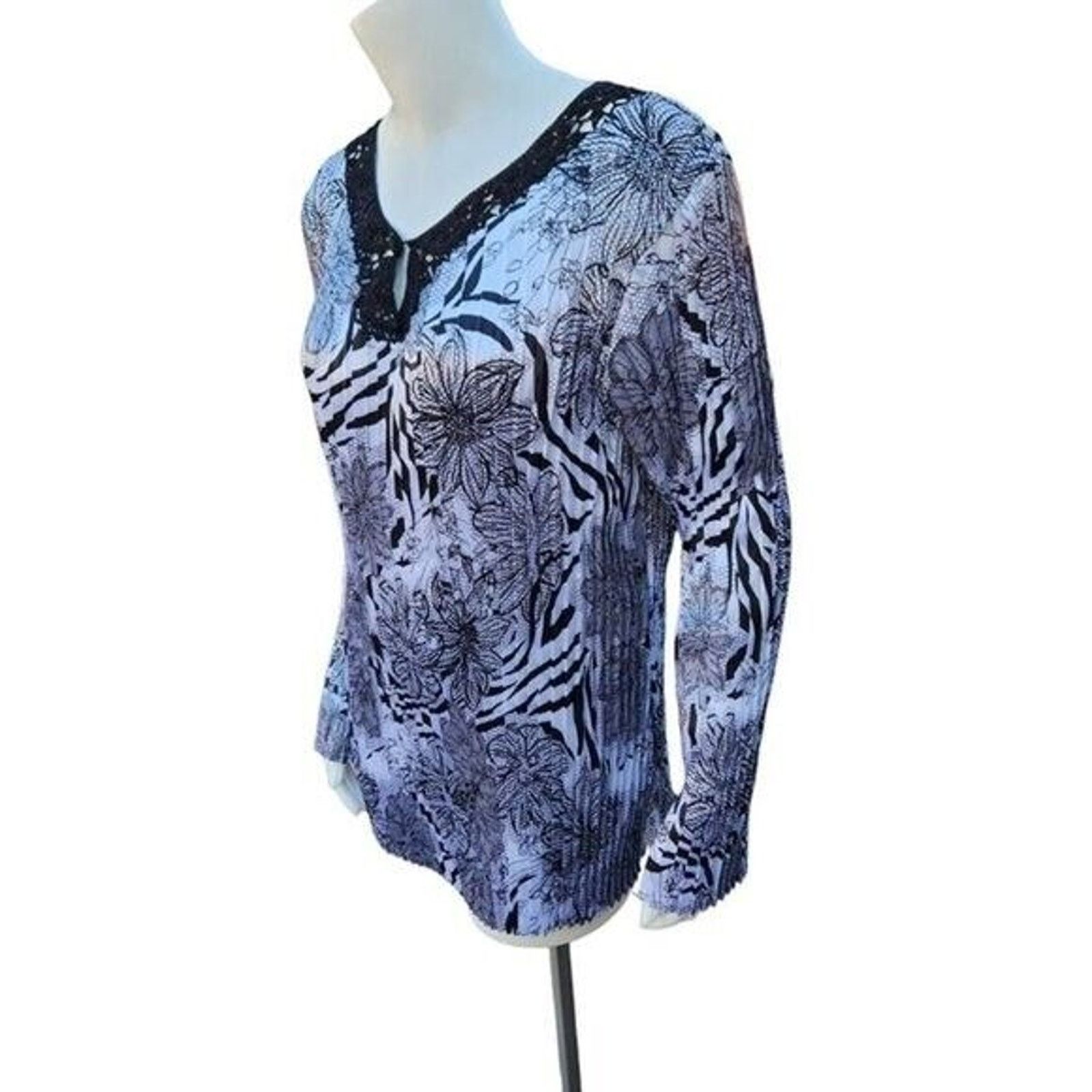 Other Multiples Womens Blouse Size XL Stretchable Size XL / US 12-14 / IT 48-50 - 5 Thumbnail