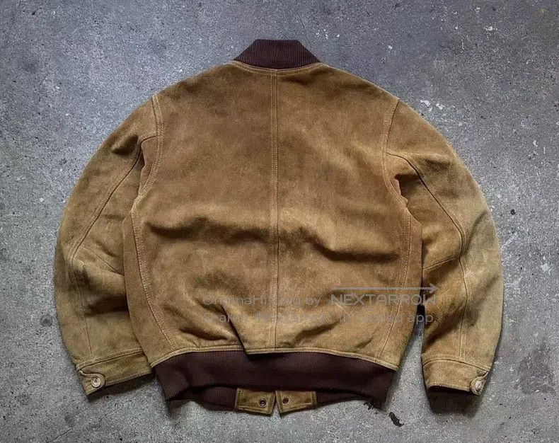 Schott Schott Vintage fleece leather jacket Size US XXL / EU 58 / 5 - 3 Thumbnail