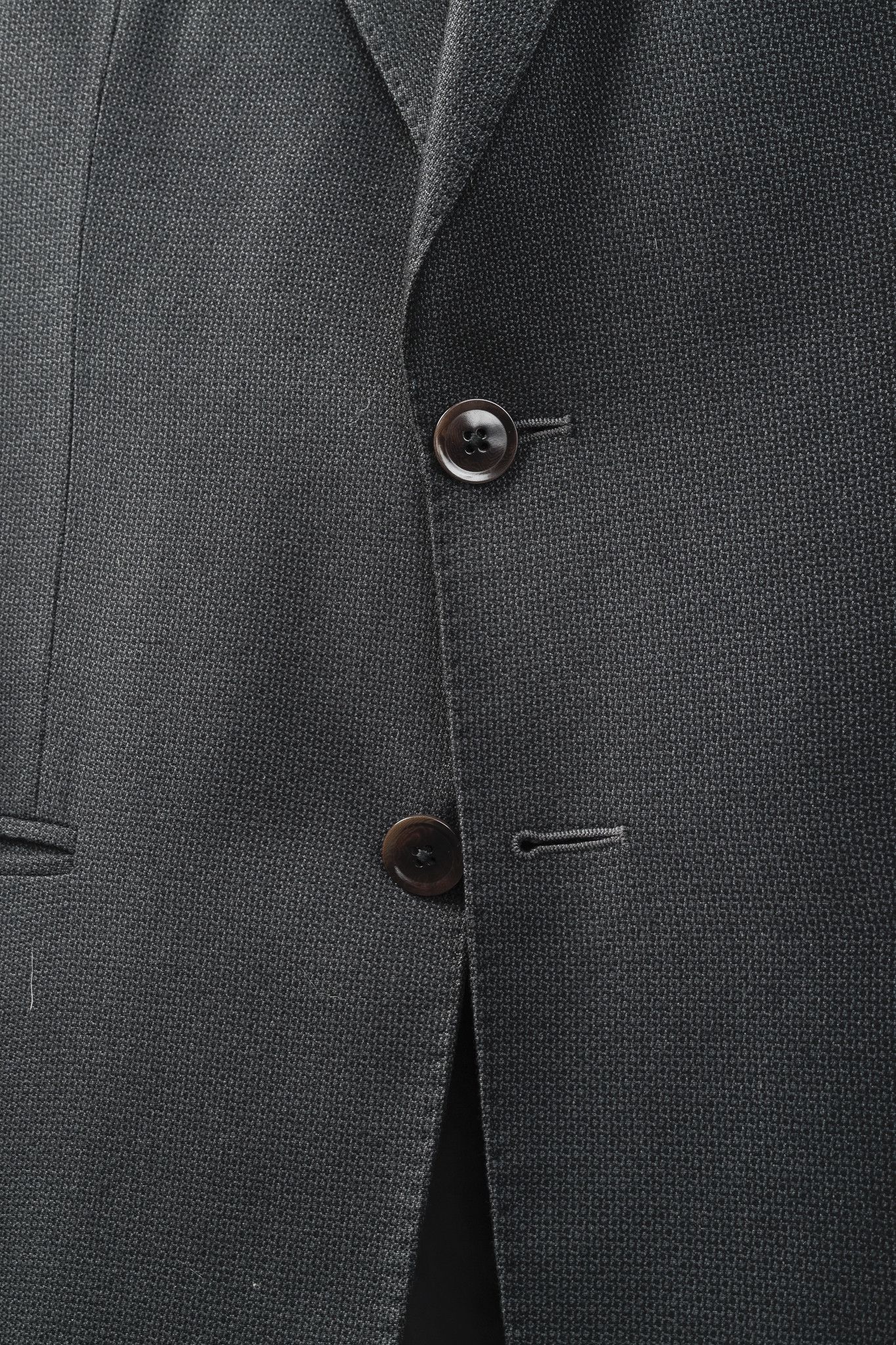 Armani Collezioni Armani Collezioni Grey Micro-Dot Tailored Blazer Size 36R - 6 Thumbnail
